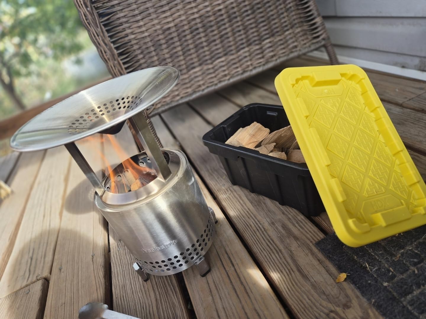 Solo Stove Mesa XL Heat Deflector, with 3 Detachable Legs, Accessory for Mesa XL Fire Pit, Captures and redirects Warmth, 304 Stainless Steel, (HxDia) 6 x 10.5 in, 1.4 lbs customer photo 2