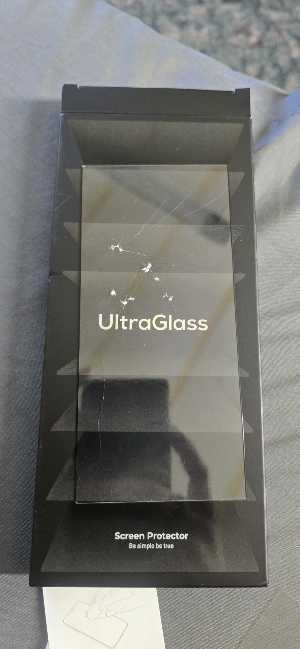 UltraGlass Unbreak Top 9H+ Glass for Samsung Galaxy S24 Ultra Screen Protector [Military Grade Shatterproof & Longest Durable], Auto Installation, 2 Pack customer photo 1