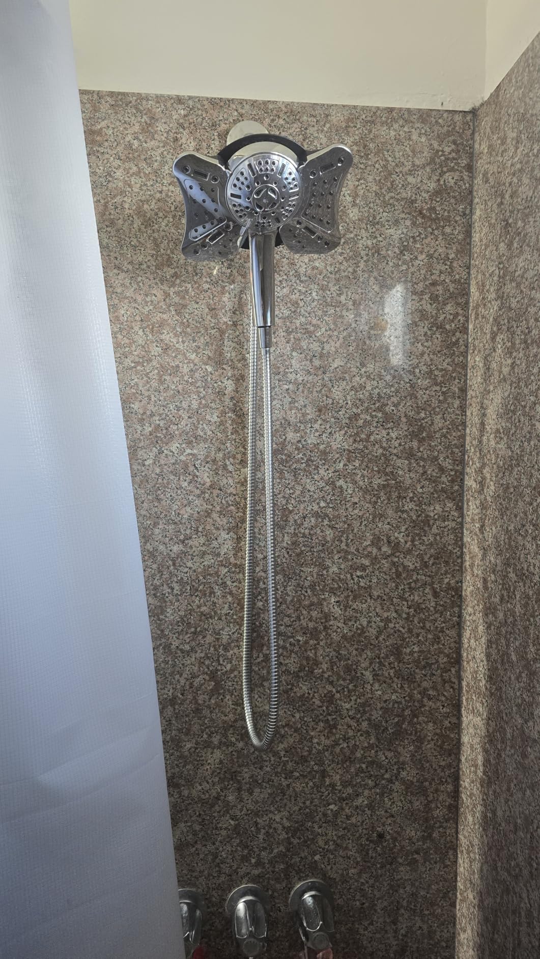GRICH 2.5GPM Shower Head with Handheld Spray Combo: 2 in 1 Rainfall Shower Heads high pressure & Handheld Shower Head, 9 Spray Modes/Settings Detachable Shower Head with 60 Inch Hose customer photo 1