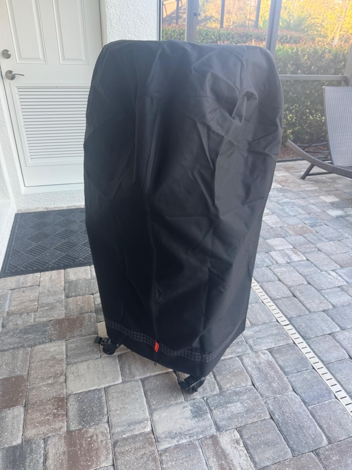 Solo Stove Pizza Oven Cart Cover | Pizza Oven Table Shelter, Protects from Rain, Snow, and Dust, Water Resistant Material: Solution-died Acrylic, Dia Top: 25 in, Dia Bottom: 42 in, Height: 42 in. customer photo 1