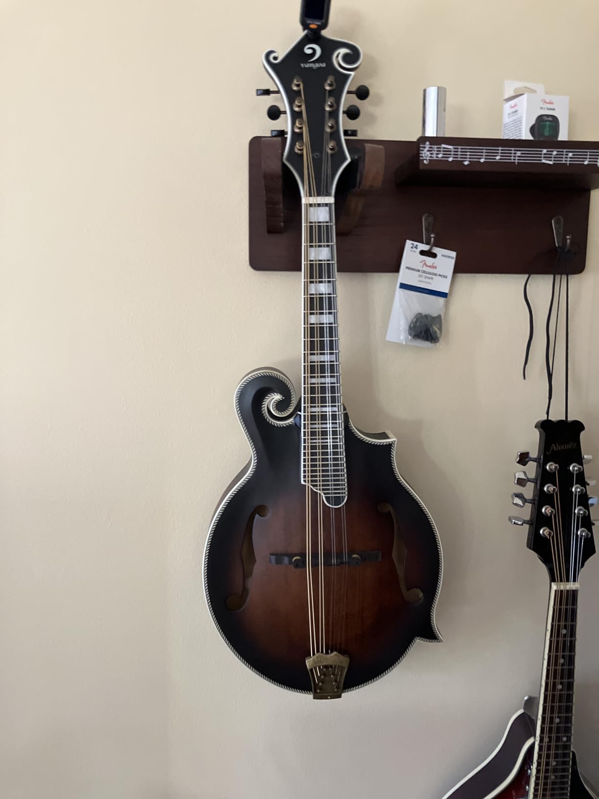 Vangoa F-Style Mandolins Instrument 29-Fret, 8 String Acoustic Mandolin With Protective Plate, for Beginner Adults, Sunburst customer photo 1