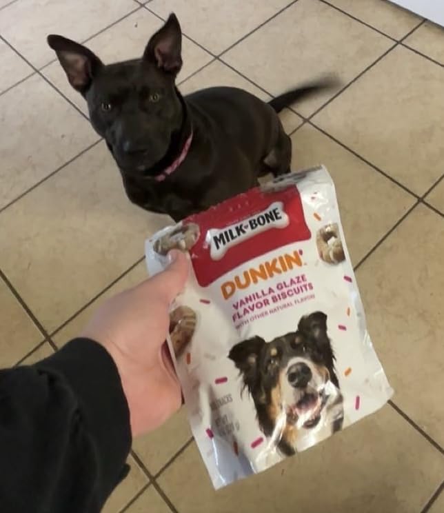 Milk-Bone Dunkin' Vanilla Glaze Flavor Dog Biscuits with Other Natural Flavors, 8 Oz. Bag customer photo 2