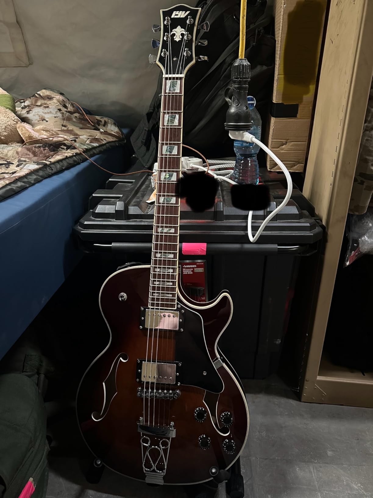 IYV IJZ-300A TSB Jazz Solid Hollow-Body Electric Guitar - Tobacco Sunburst customer photo 1