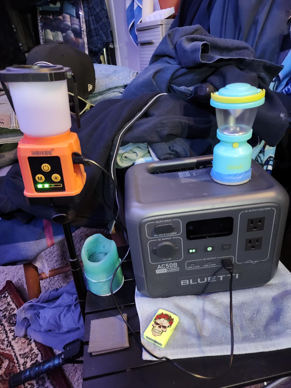 Bluetti AC50B Portable Power Station, 448Wh Solar Generator LiFePO4 Battery Backup w/ 2 700W AC Outlets (Power Lifting 1000W), 0-80% in 45 Min customer photo 1