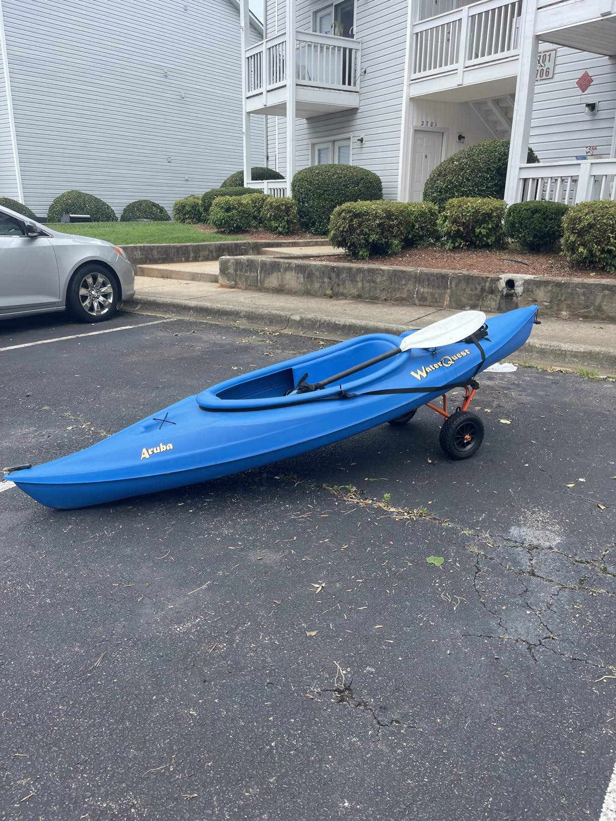 Kayak Cart - 140lb Capacity Canoe Dolly with Airless Tires, Aluminum Frame, and Straps for Small Watercraft - Kayak Accessories by RAD Sportz (Green) customer photo 2