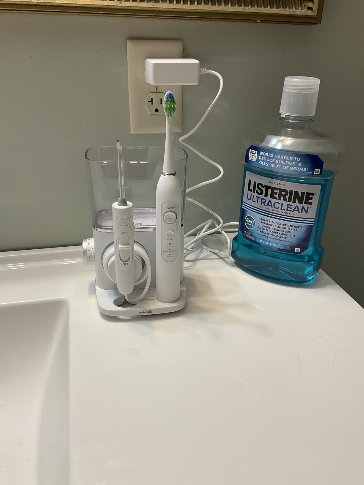Waterpik Sensonic Complete Care Water Flosser and Rechargeable Electric Toothbrush Combo Set for Teeth Cleaning and Flossing, CC-04, White, Packaging May Vary customer photo 1
