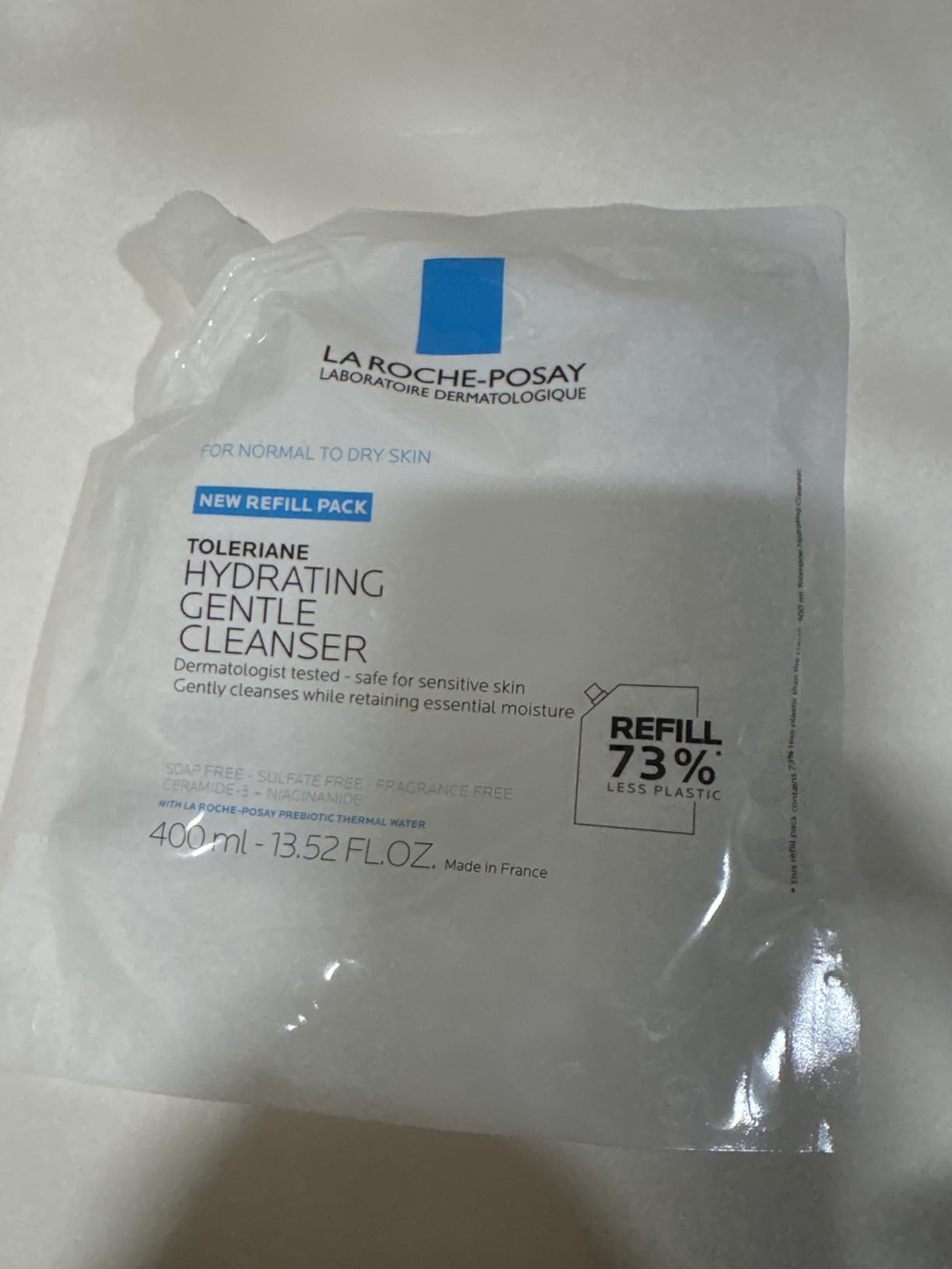 La Roche-Posay Toleriane Hydrating Gentle Face Cleanser, Hydrating Facial Cleanser With Niacinamide + Ceramides, Daily Face Wash For Dry Skin To Normal Skin, Sensitive Skin Tested, Fragrance Free customer photo 2