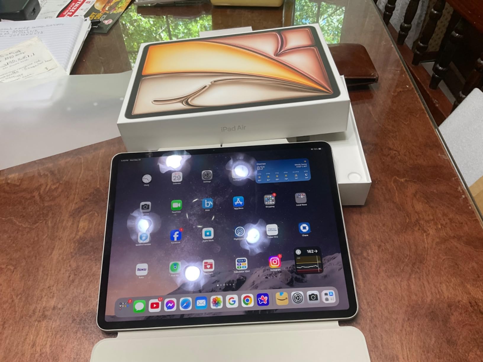 iPad Air 13-inch (M2): Built for Apple Intelligence, Liquid Retina Display, 128GB, 12MP Front/Back Camera, Wi-Fi 6E, Touch ID, All-Day Battery Life - Purple customer photo 2