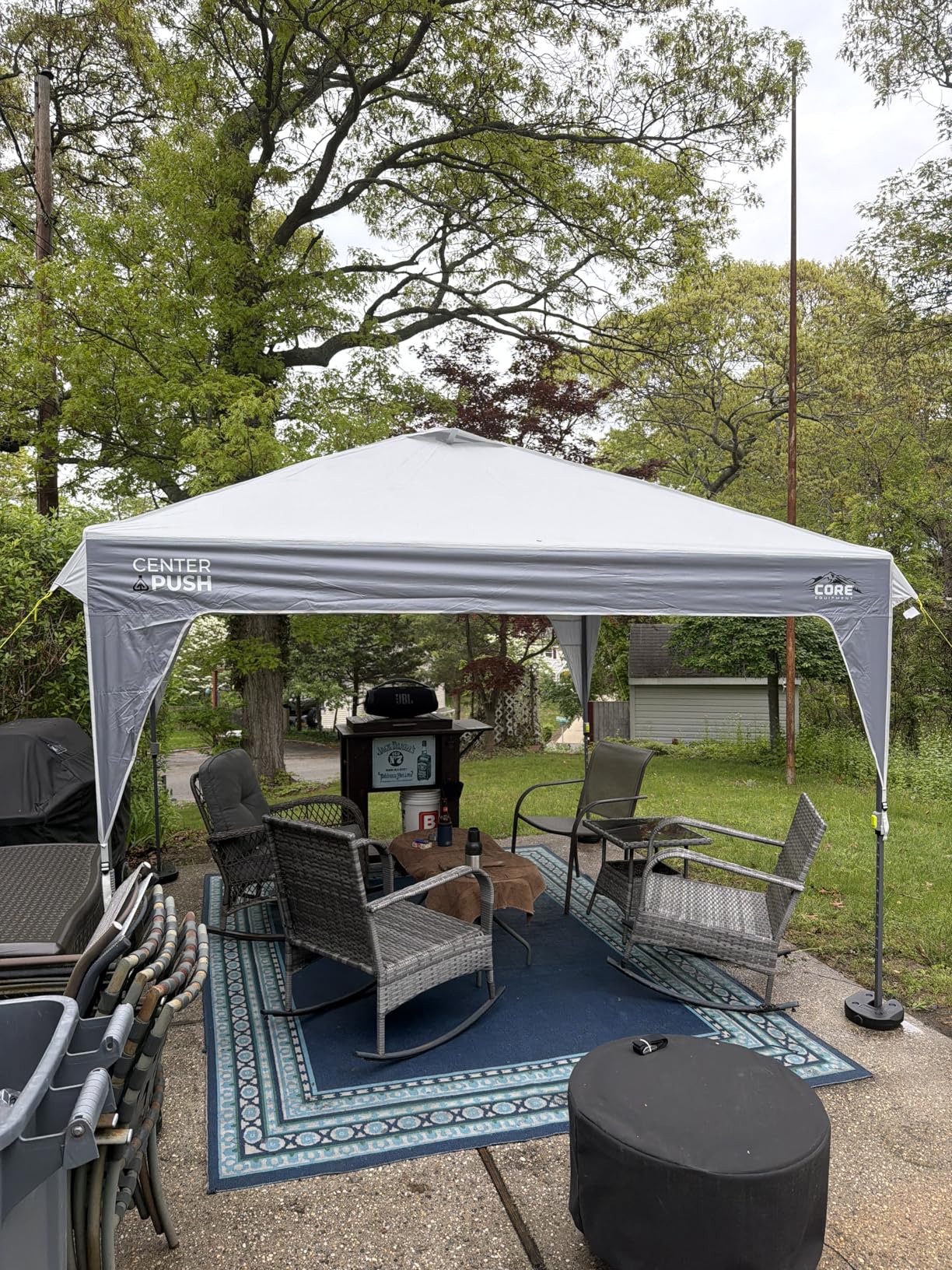 CORE 10 FT x 10 FT Instant Pop Up Canopy Tent | Portable Straight Leg Outdoor Gazebo Shelter with Wheeled Carry Bag | Perfect for Camping, Beach, Picnic, Backyards, BBQ, Tailgate, Patio and Party customer photo 1