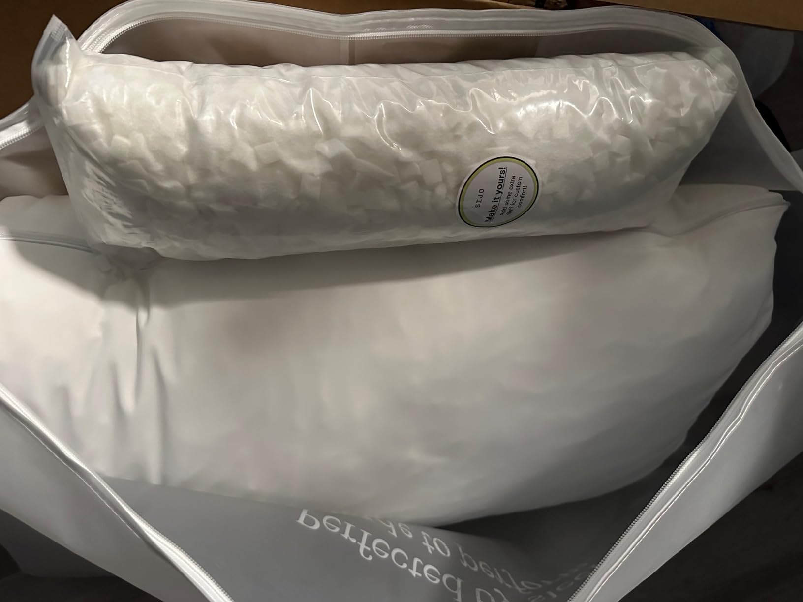 Sijo FlexCool Shredded Memory Foam Pillow - Adjustable Loft Pillow w/Cooling Surface - Good Housekeeping 2026 Bedding Award Winner - CertiPUR-US - Medium Firm for Back, Side, Stomach Sleeper (Queen) customer photo 1
