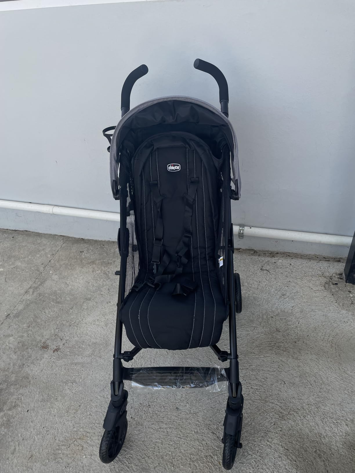 Chicco Liteway Stroller, Compact Fold Baby Stroller with Canopy, Lightweight Aluminum Frame Umbrella Stroller, Arctic/Blue customer photo 2