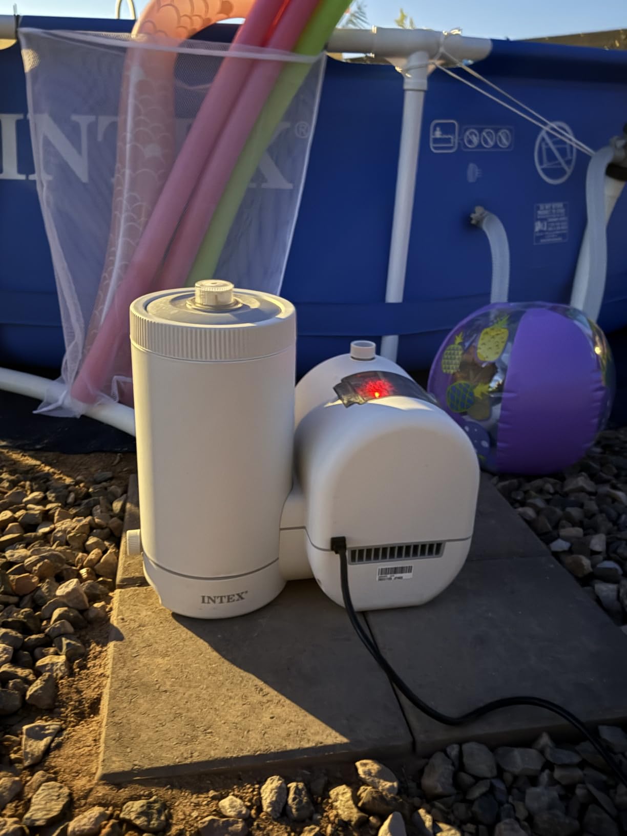 INTEX C2500 Krystal Clear Cartridge Filter Pump for Above Ground Pools: 2500 GPH Pump Flow Rate - Improved Circulation and Filtration - Easy Installation customer photo 2