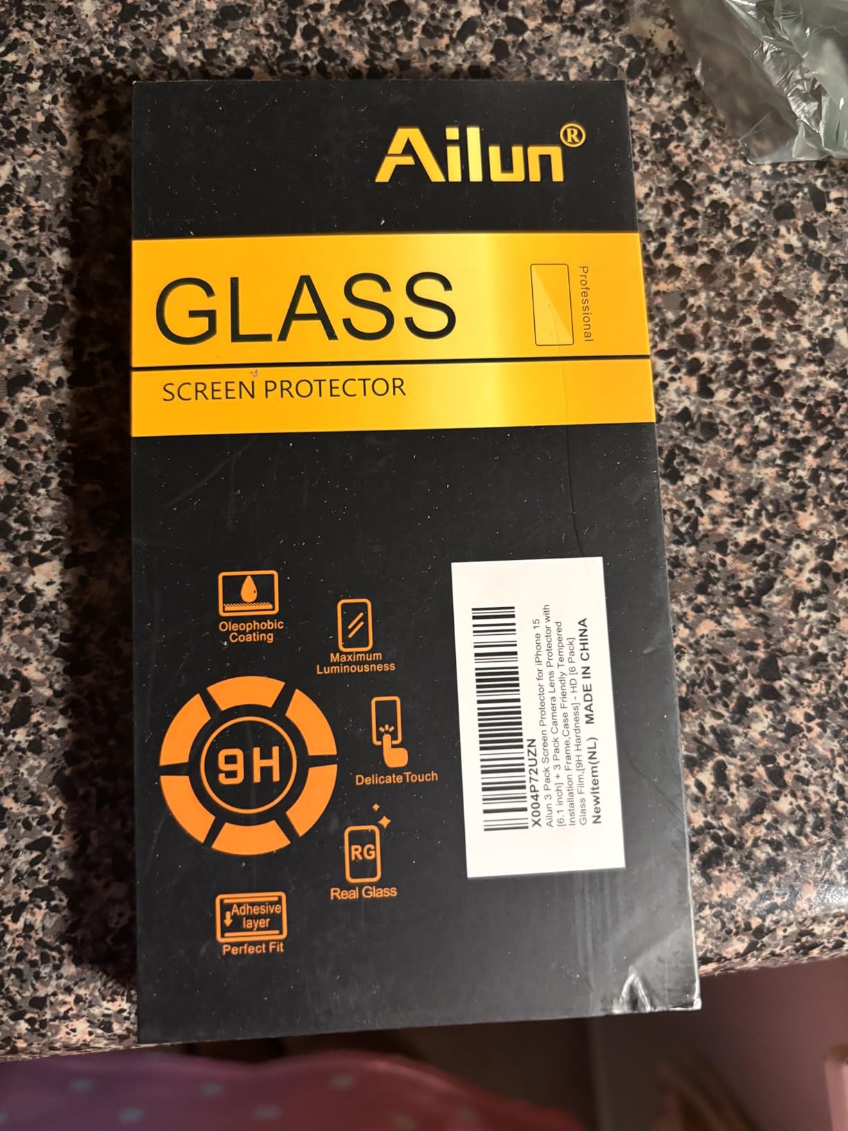 Ailun 3 Pack Screen Protector for iPhone 16 Pro [6.3 inch] + 3 Pack Camera Lens Protector with Installation Frame, Case Friendly Tempered Glass Film, [9H Hardness] customer photo 2