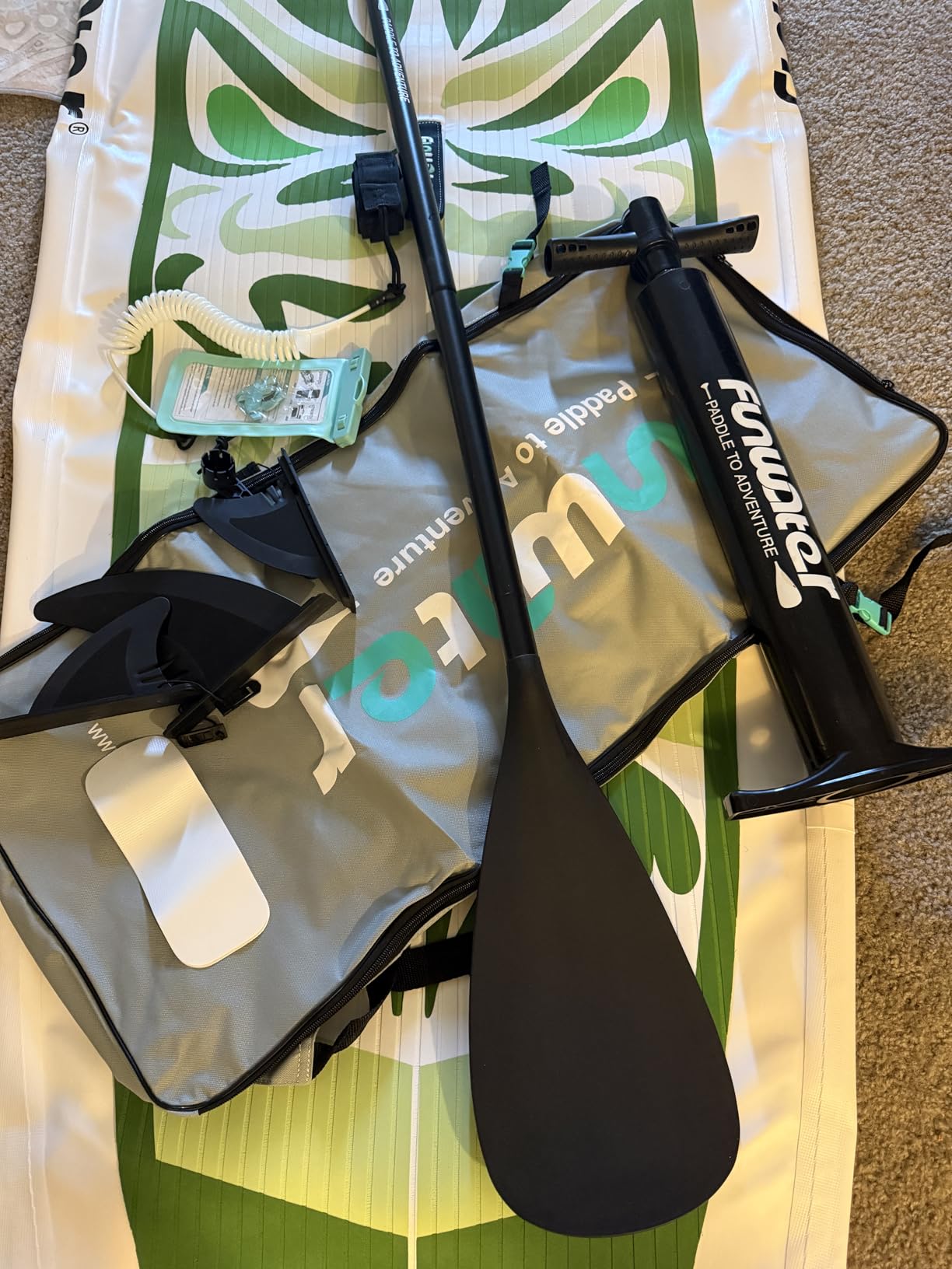 FunWater Inflatable Ultra-Light Stand Up Paddle Board for All Skill Levels with Premium SUP Paddleboard Accessories, Non-Slip Comfort Deck for Youth & Adults customer photo 2