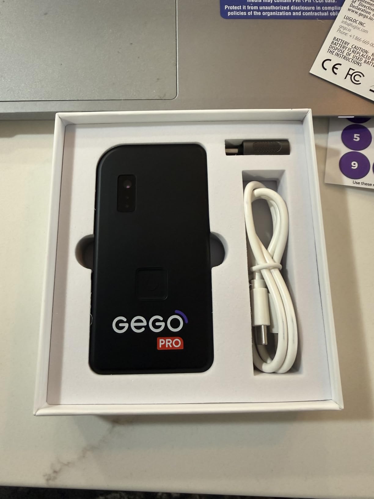 GEGOPro - GPS Luggage Tracker Designed for Travel, Real-Time Global Tracking for Bags & Gear, Bag-Opening Alert, Worldwide Coverage, 4G LTE, Unlimited Range. Subscription Required. customer photo 1