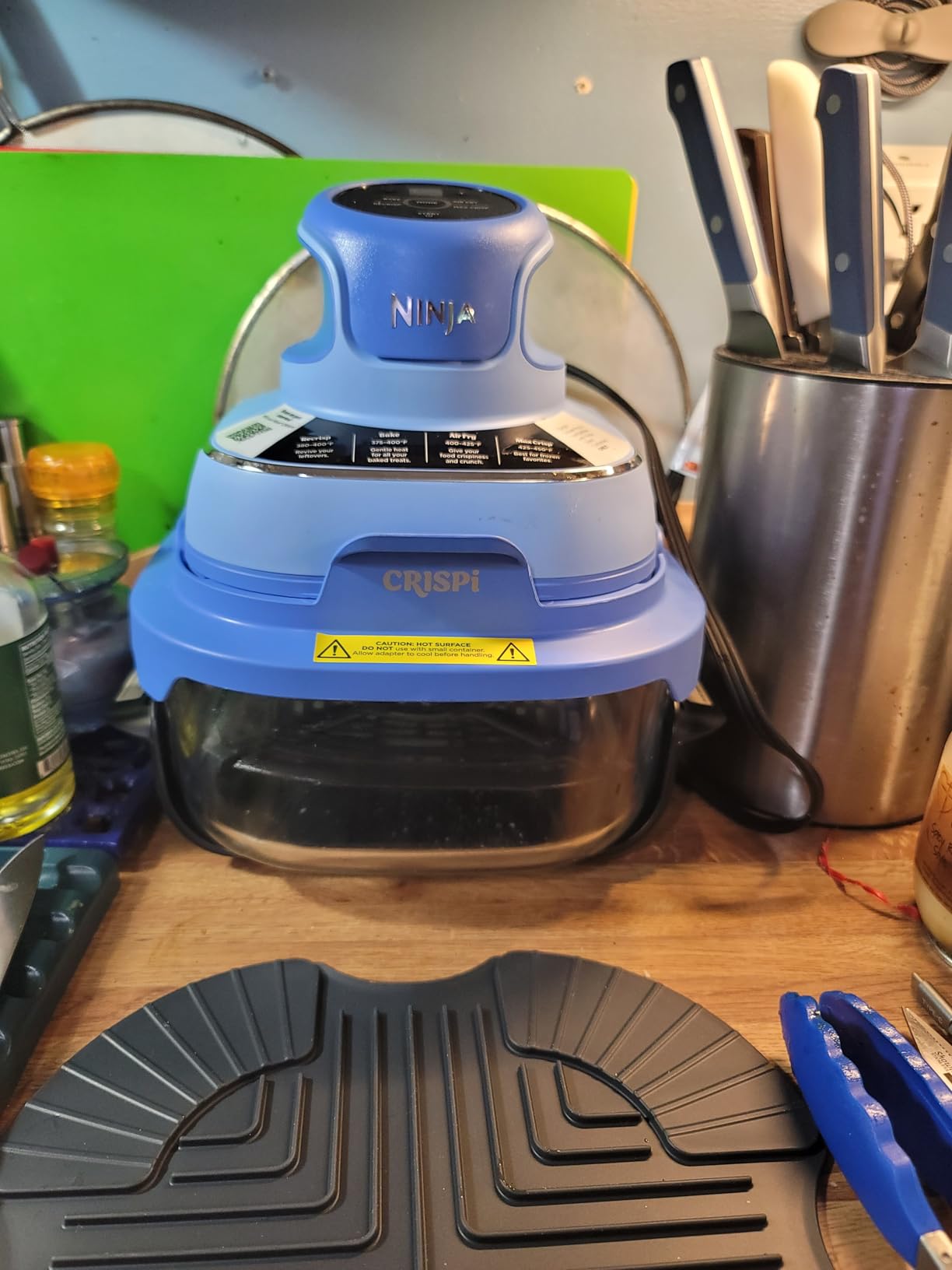 Ninja Crispi 4-in-1 Glass Air Fryer, 450F, Non Toxic, 4QT and 6 Cup Containers with Lids, Dishwasher Safe, Stone, FN101ST customer photo 2