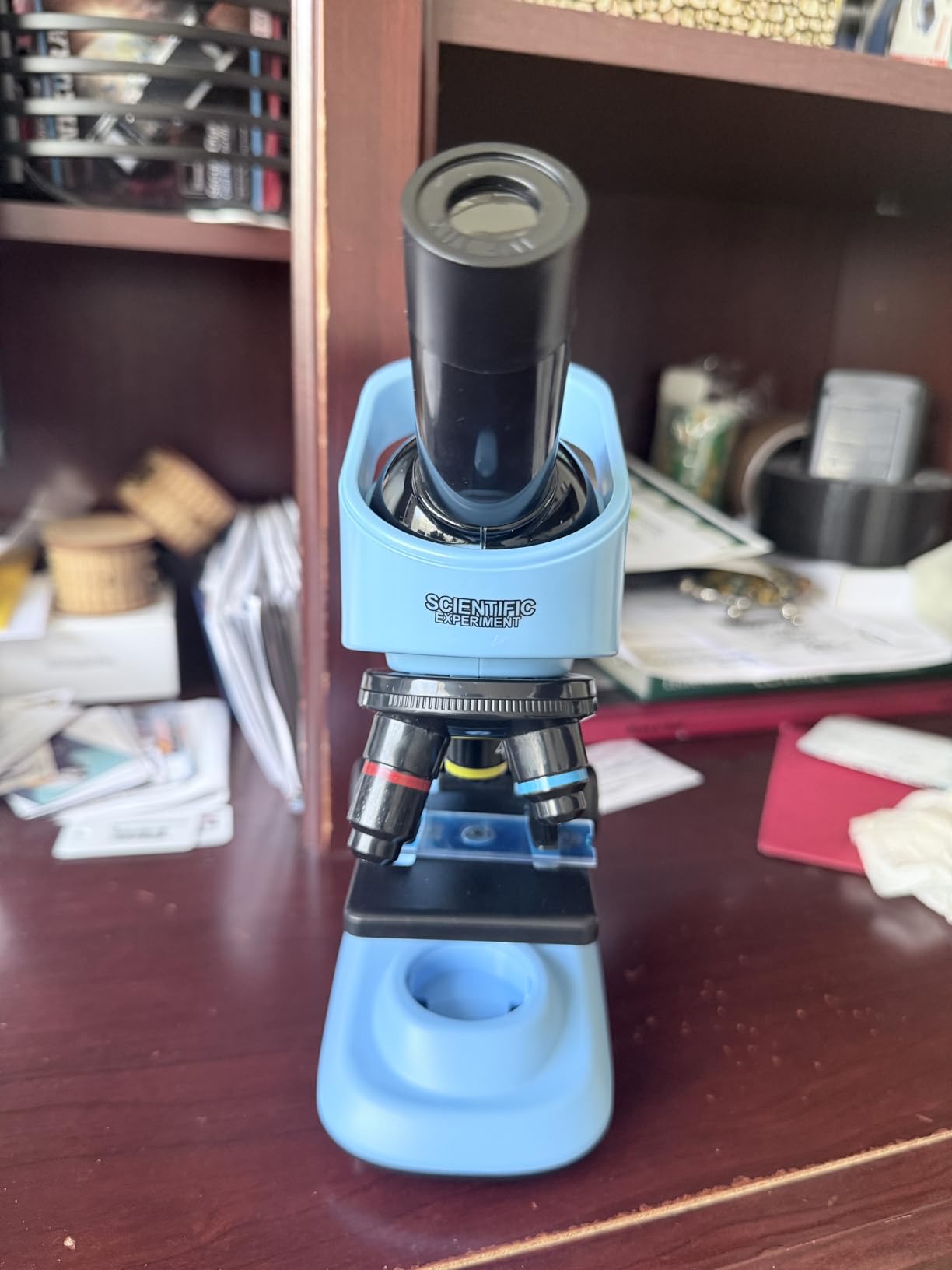 Kids Microscope, 40-1600x Microscope Kit for Kids Beginners Children, STEM Kit, Prepared Slides, LED Light and Configured Various Operating Tools - Science Experiment Toy for Kids Ages 6-12 customer photo 1
