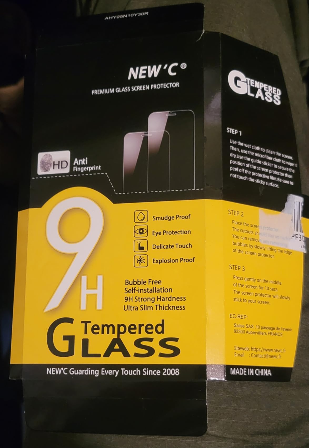 NEW'C 3 Pack Designed for Samsung Galaxy S25 Screen Protector Tempered Glass, Bubble Free, Ultra Resistant | Tempered Glass customer photo 2