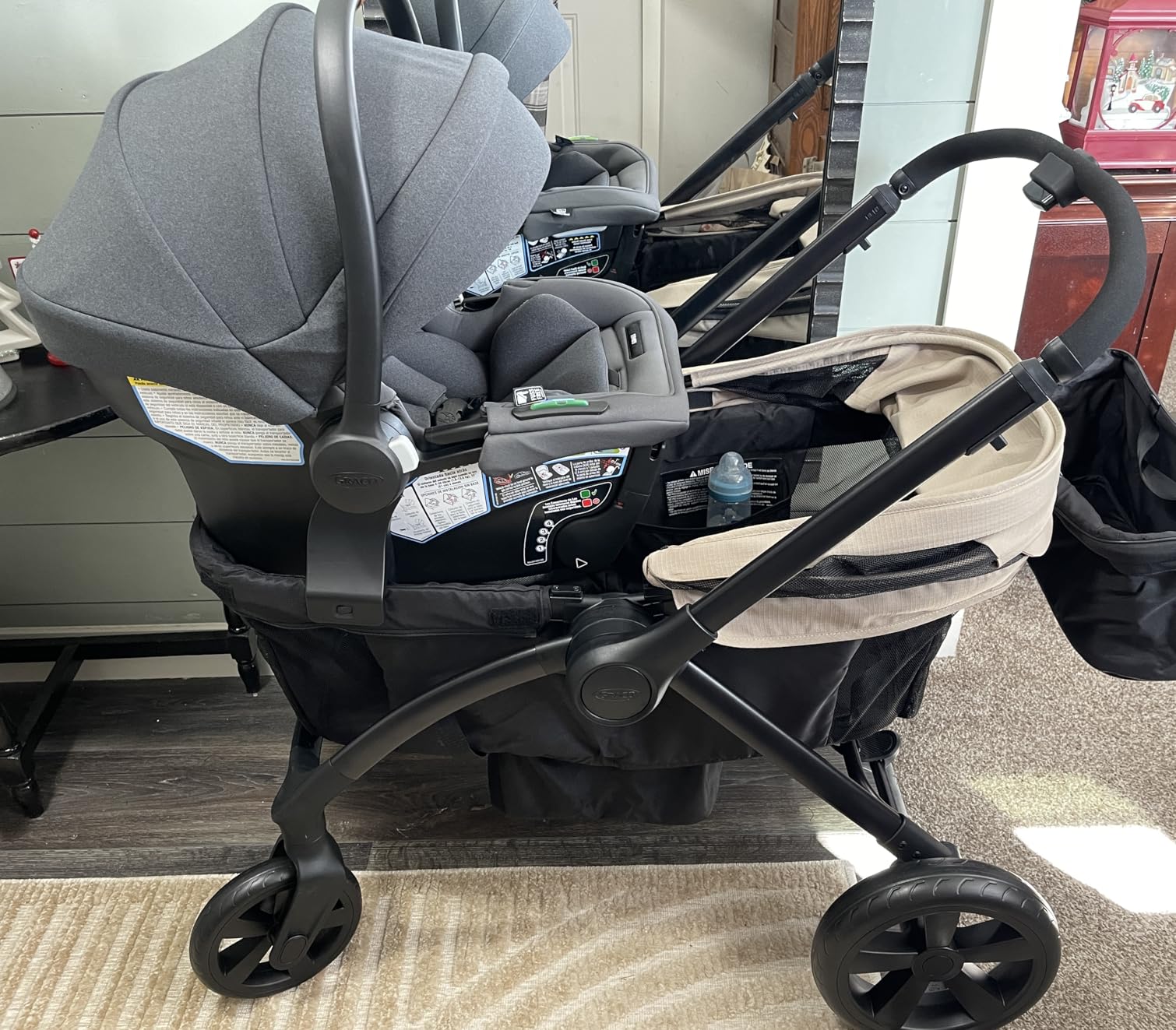 Graco Gomax Infant Car Seat, Orchid Haze, Lightweight, Reclining Rear Facing Car Seat Installs with or Without a Base customer photo 2