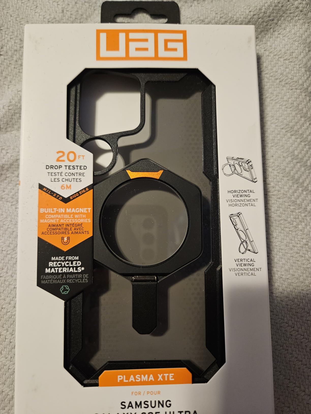 OtterBox Samsung Galaxy S25 Ultra Defender Series XT Clear Magnet Case - Dark Side (Black) customer photo 1