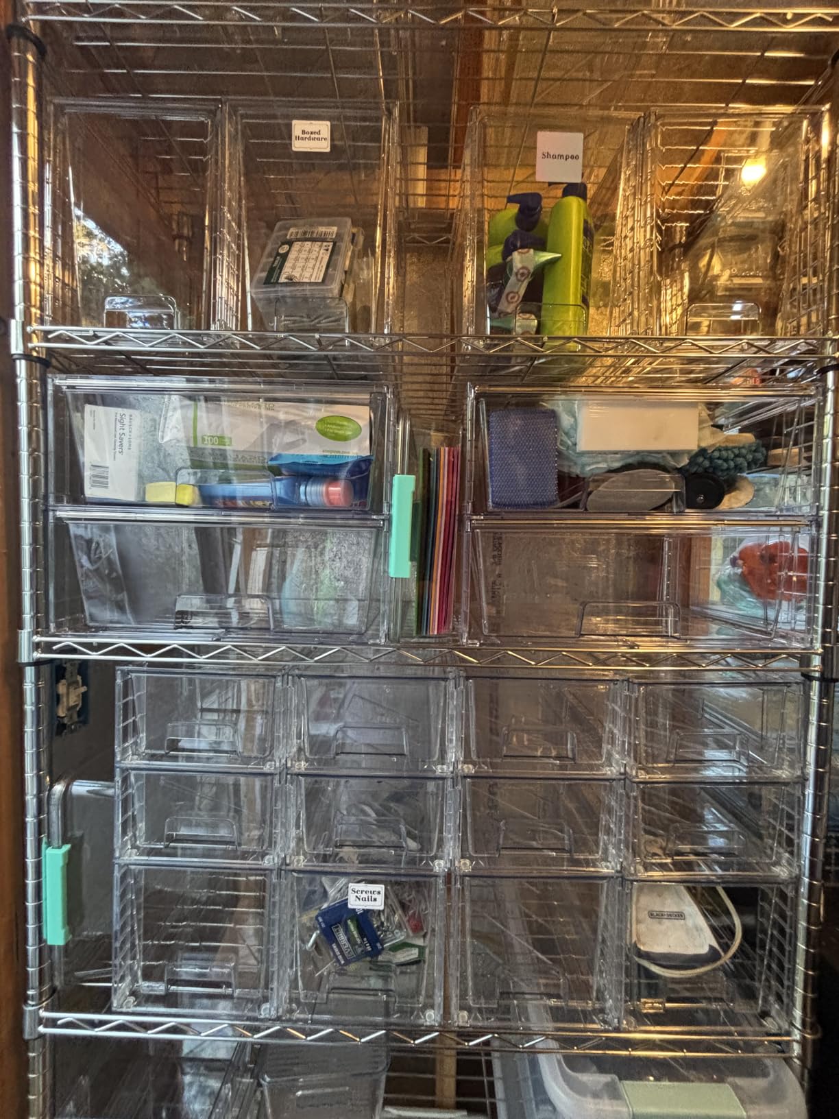 Vtopmart 2 Pack Large Stackable Storage Drawers, Easily Assemble Clear Acrylic Bathroom Closet Undersink Organizers, Plastic Storage Bins for Cabinet, Kitchen Pantry, Medicine Organization customer photo 2