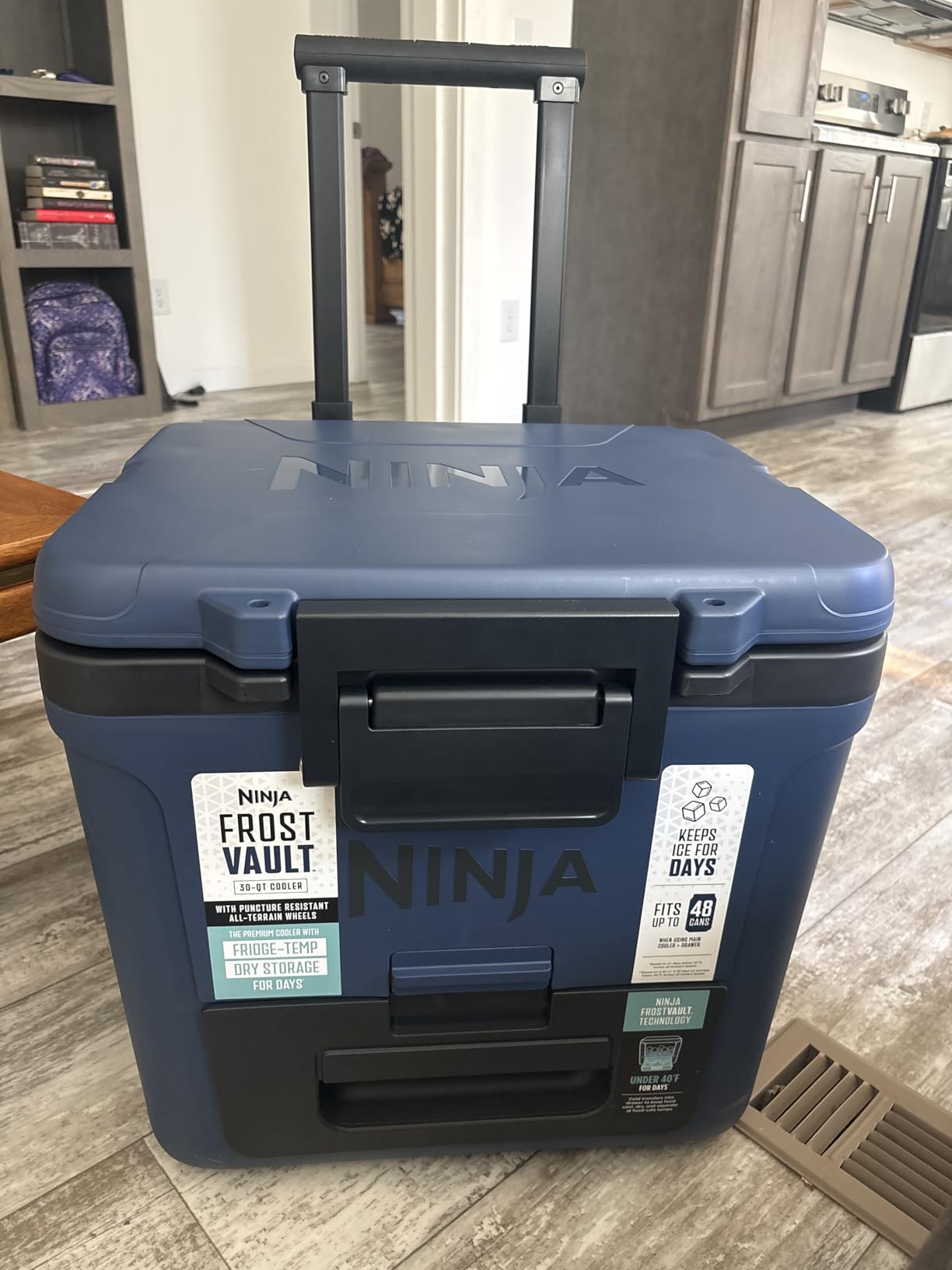 Ninja FrostVault 30QT Cooler with Wheels, Insulated with Temp Dry Storage Drawer customer photo 2