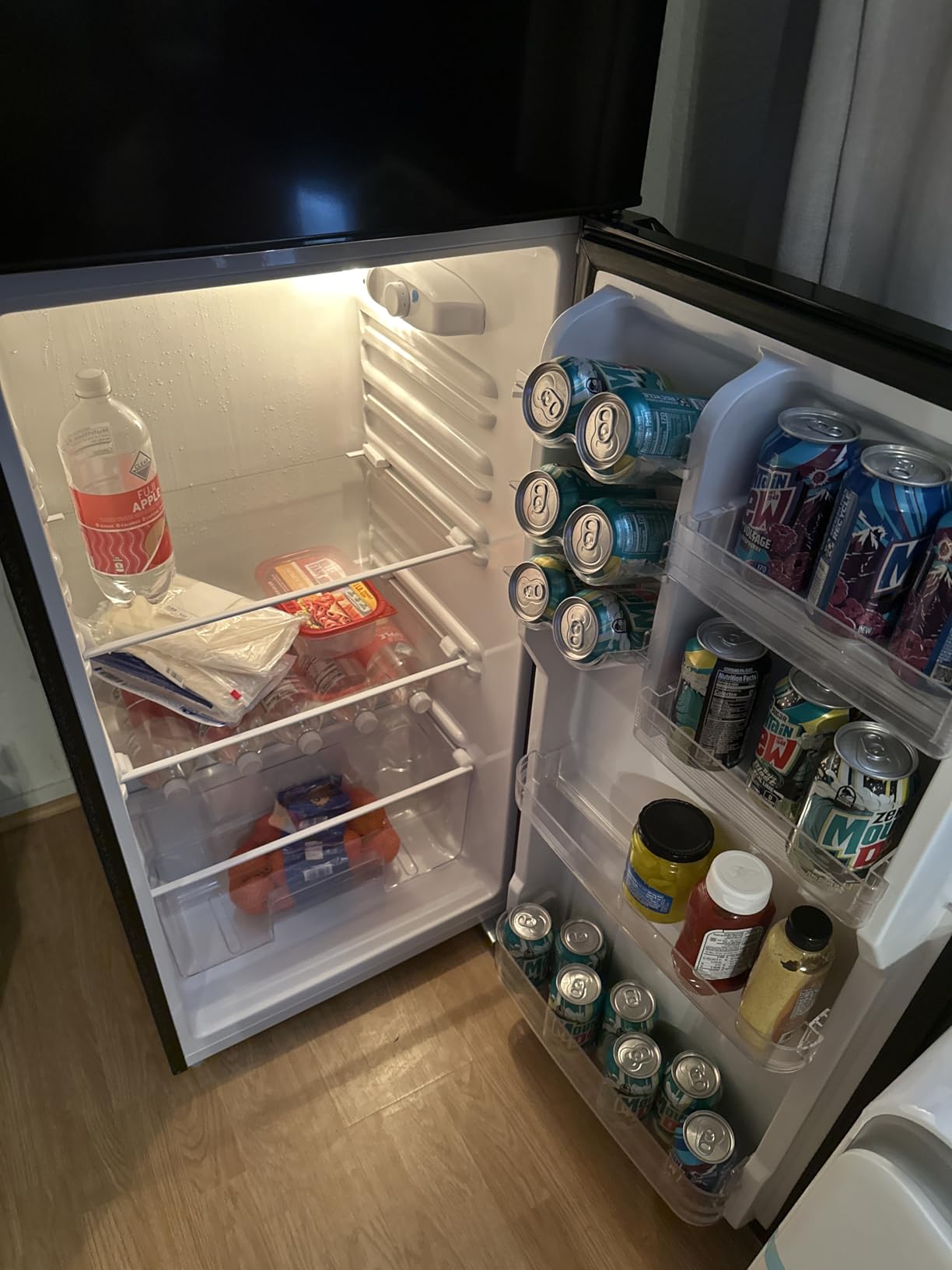 Upstreman 7.7 Cu.Ft. Refrigerator with Freezer, Double Door, Adjustable Thermostat, Large Capacity, Reversible Door Swing, Refrigerator for Apartment, Office, Dorm, Stainless (BD75) customer photo 2