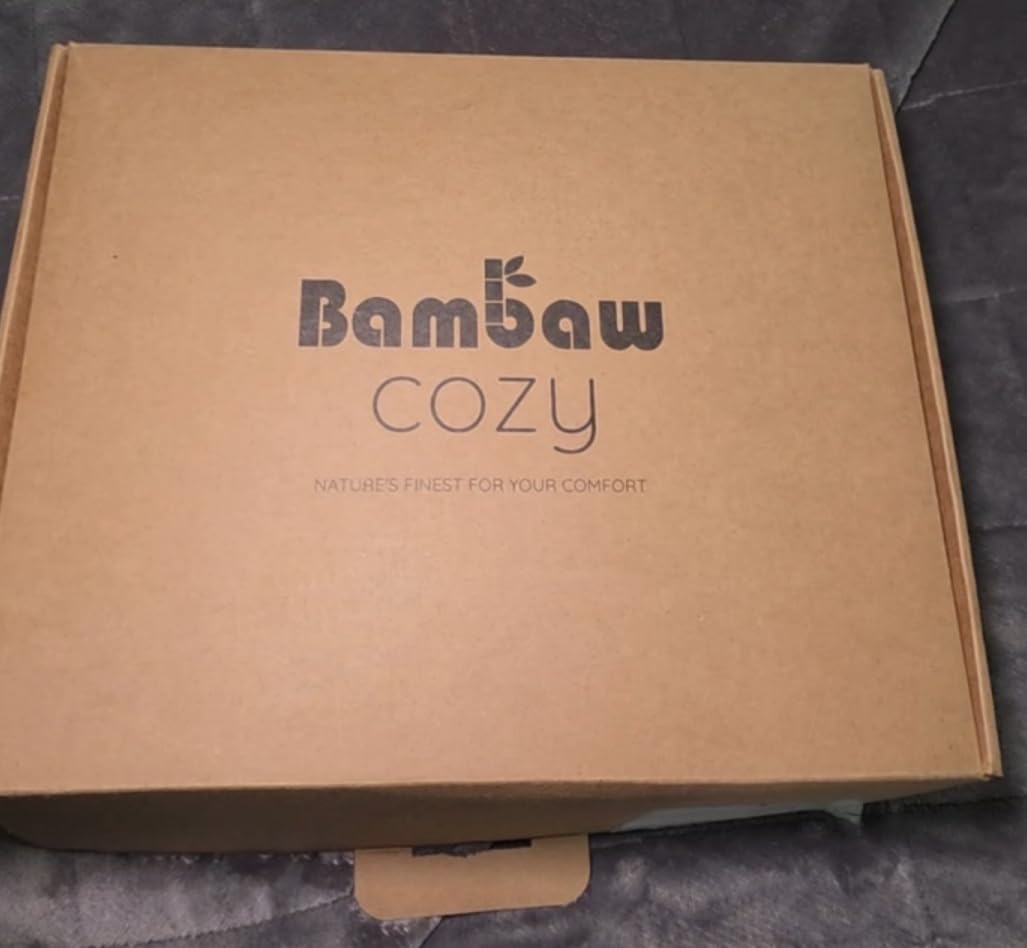 Bambaw 100% Viscose Derived from Bamboo Sheets Queen Size Set - 4pcs Cooling Sheets Queen Size, Perfect for Hot Sleepers, with Deep Pockets, Fits Up to 16'' with Elastic Corner Straps (Ivory) customer photo 2