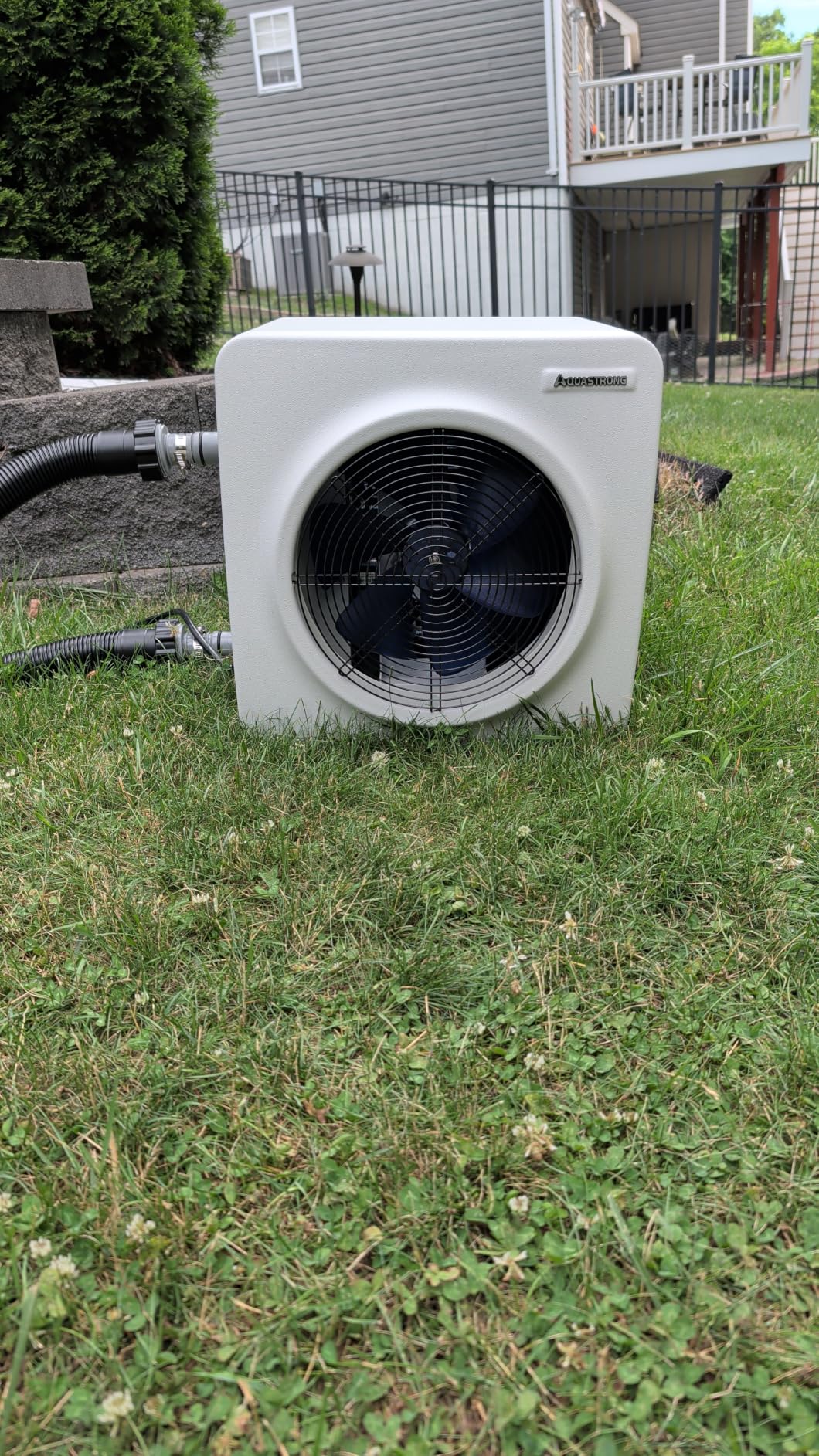 AQUASTRONG Inverter Swimming Pool Heat Pump, Pool Heater for Above Ground and Inground Pool Heating Smart WiFi Control and Cooling Pool Heater Pools Up to 21,000 Gallons customer photo 1