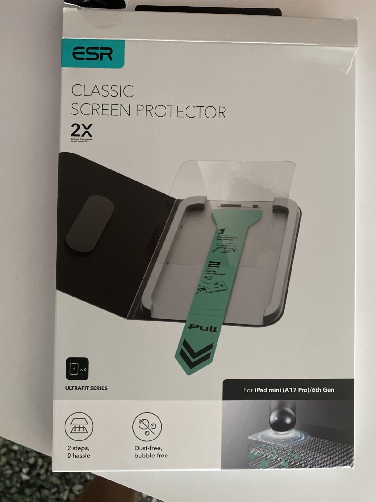 ESR 2 Pack Screen Protector for iPad A16 11th/10th Generation (11 Inch/10.9, 2025/2022), 9H Tempered Glass Film with UltraFit Tray, Apple Pencil Support, Scratch Resistant, HD Clarity, Bubble Free customer photo 1