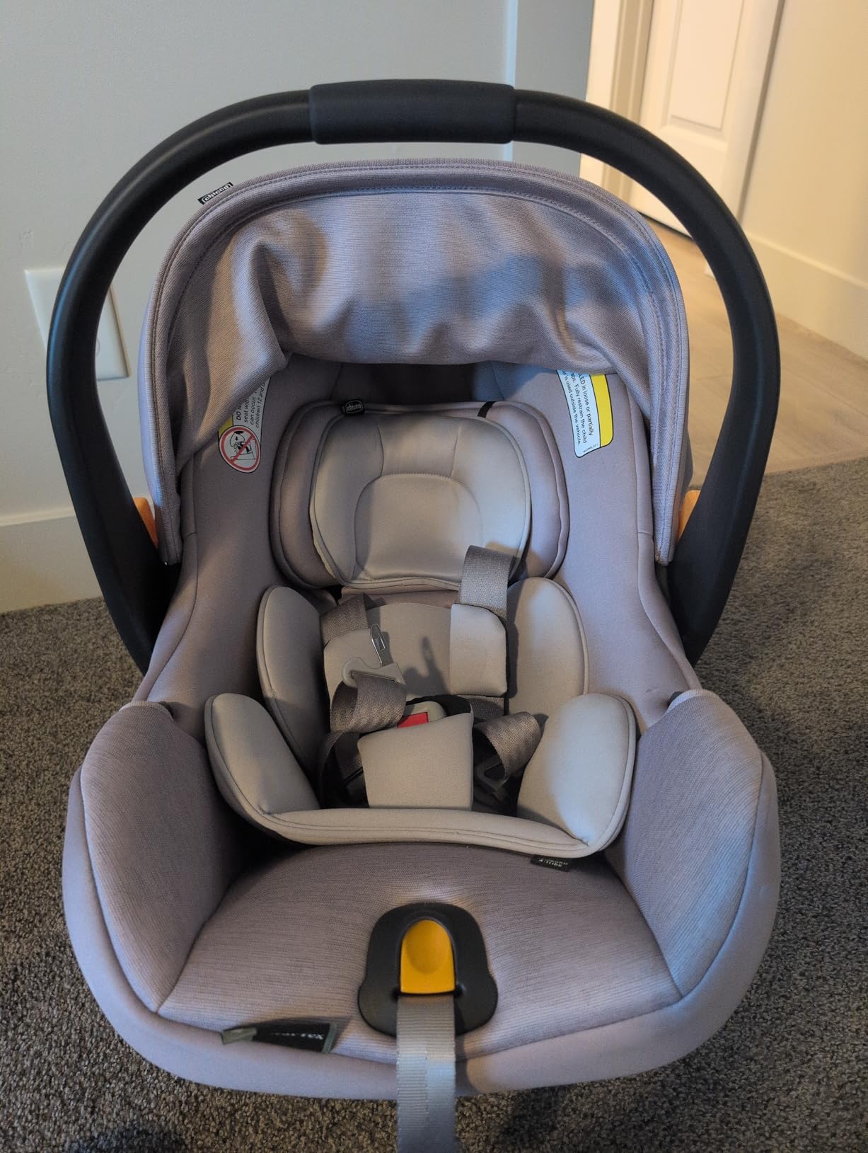 Chicco KeyFit Max ClearTex Infant Car Seat and Base, Rear-Facing Seat for Infants 4-30 lbs., Infant Head and Body Support, Compatible with Chicco Strollers, Lupine/Purple customer photo 1