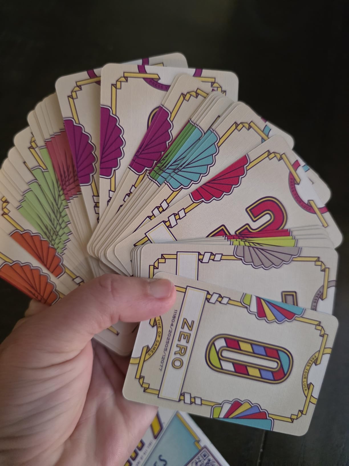 USAOPOLY Flip 7, The Ultimate Blend of Press Your Luck & Strategy, Fast-Paced Addictive Card Game, Quick to Learn & Easy to Teach, Perfect for Game Nights, 3+ Players, Ages 8 & Up, 20 Minutes Play Time customer photo 2