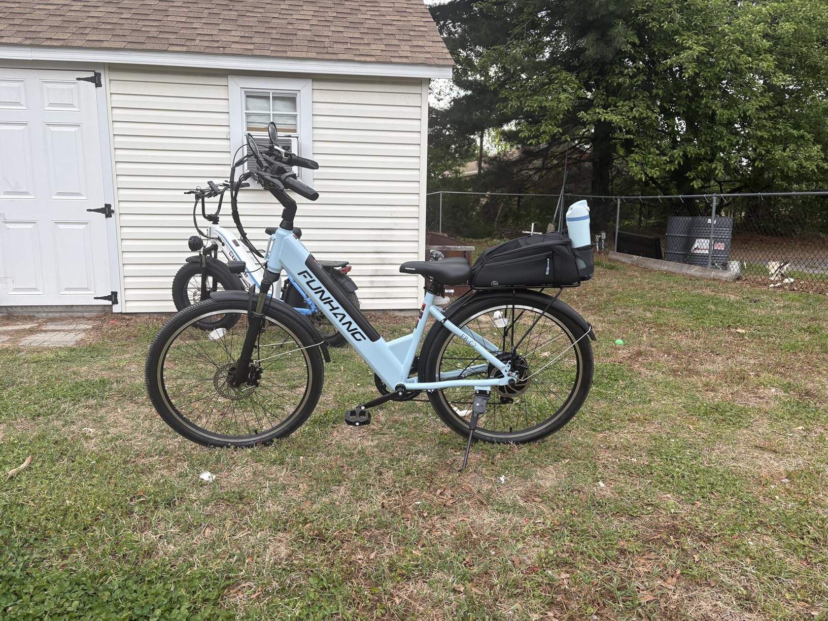 Funhang Electric Bike for Adults, 1000W Peak Ebike, 50 Miles 20MPH Step Thru Electric Bicycle, 26