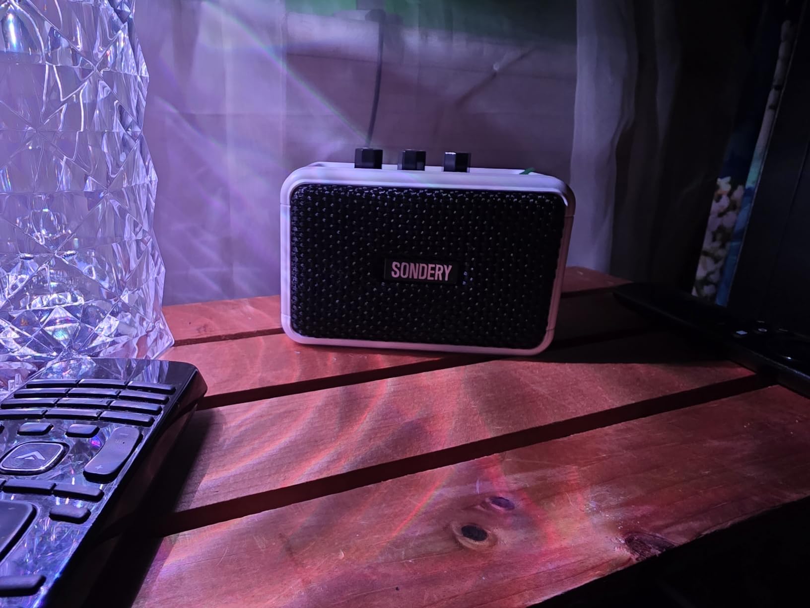 Sondery Mini Guitar Amp for Electric Guitars 5W Two Speakers Rechargeable Portable Pratice Small Amplifier with Overdrive/Clean Effects and Bluetooth customer photo 1