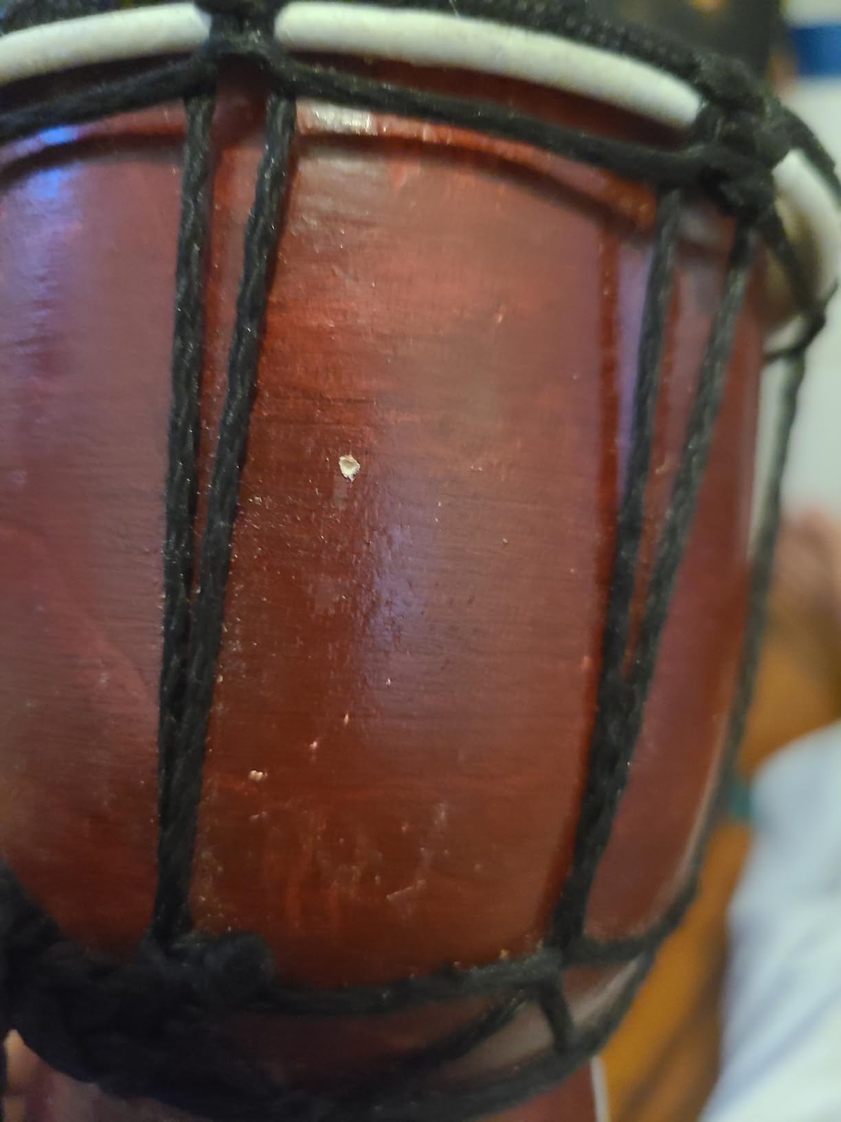 Wood Djembe Drum, 6.5'' x 12''Carved Mahogany African Drums with Goatskin Drumhead, West African Styled Professional Djembe Hand Drum Musical Instruments for Adults Beginners customer photo 1
