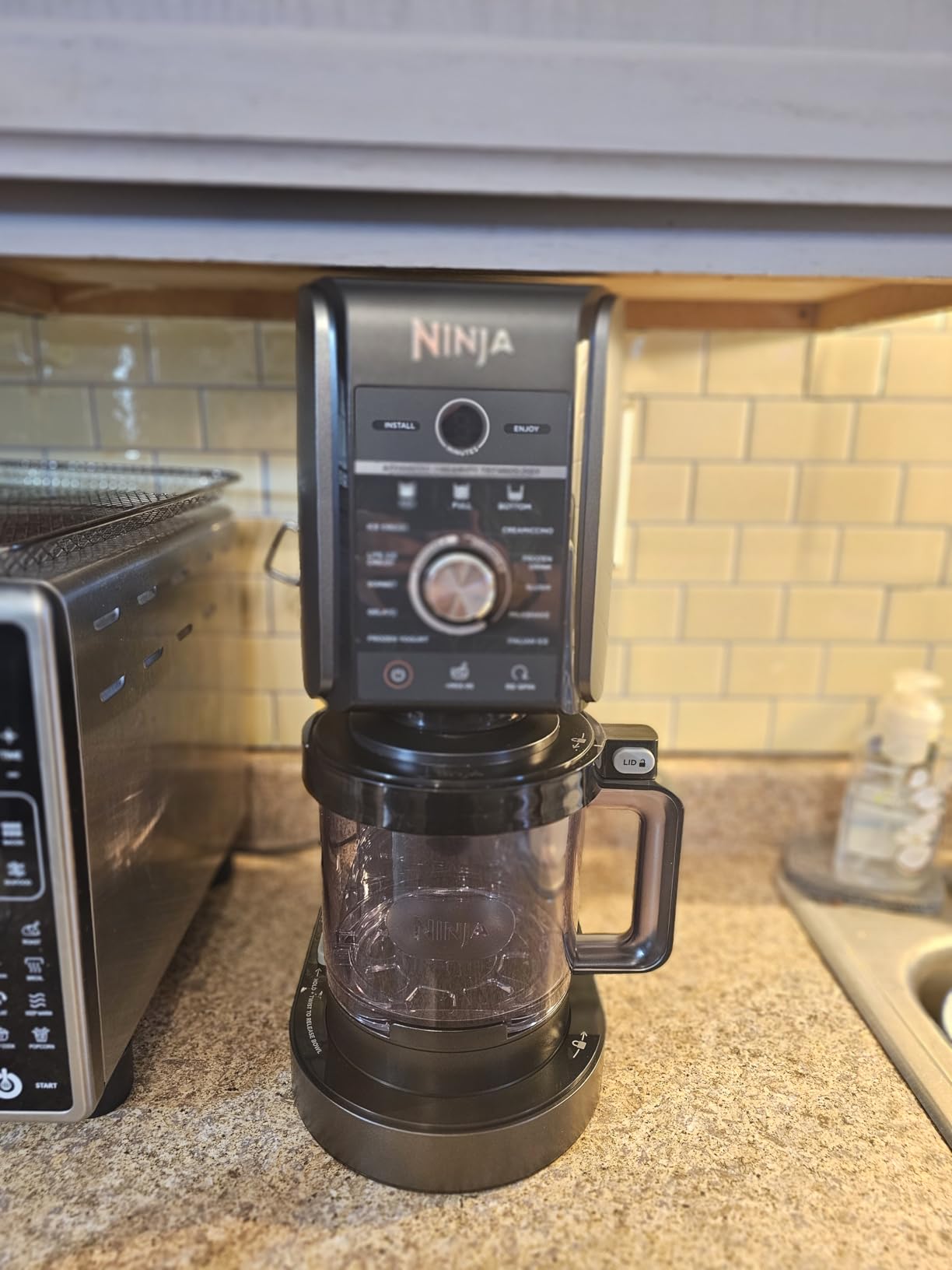 Ninja (Refurbished) NC501 CREAMi Deluxe 11-in-1 Ice Cream & Frozen Treat Maker with 2 XL Family Size Pint Containers, Black (Renewed) customer photo 1