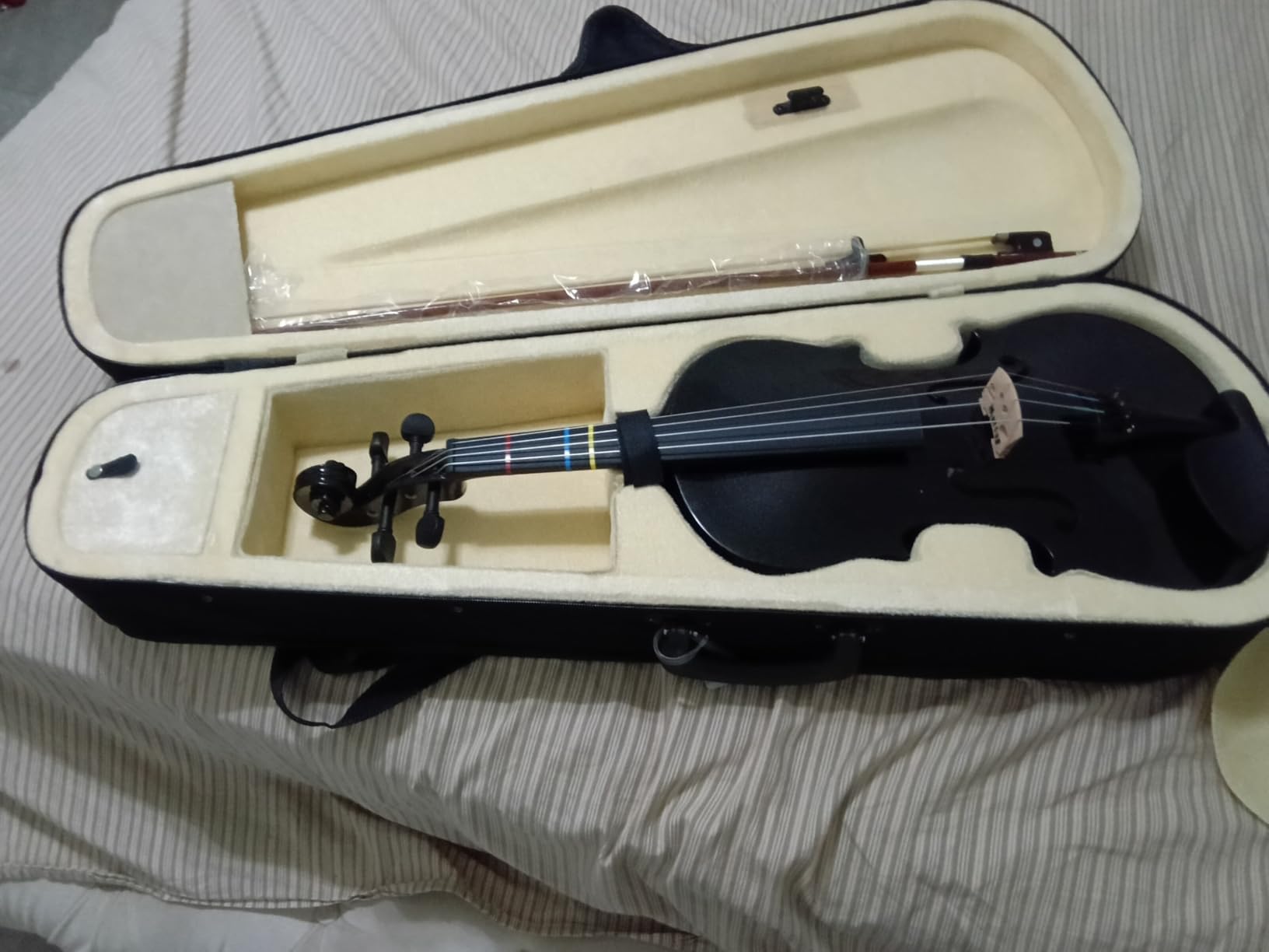 MA350 12 inch Solid Wood Viola Satin Antique Finish Student Size Acoustic Viola for Adults, Beginners & Students Complete Starter Kit with Case, Bow, Rosin Professional Setup, Rich Tone customer photo 1
