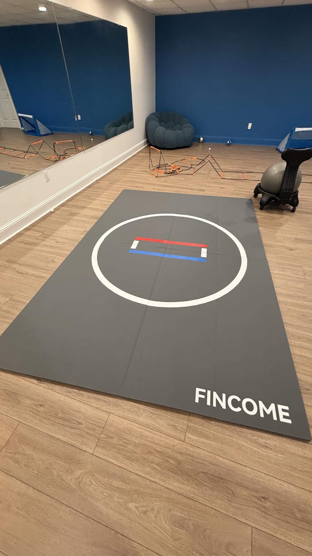 10' x 10' /10' x 6.5' Wrestling Mat for Home Black Jiu Jitsu Wrestling Mats Durable Judo Mats for BJJ MMA Training Roll-Up Design Wrestling Mat for Grappling Martial Art Boxing Judo customer photo 1
