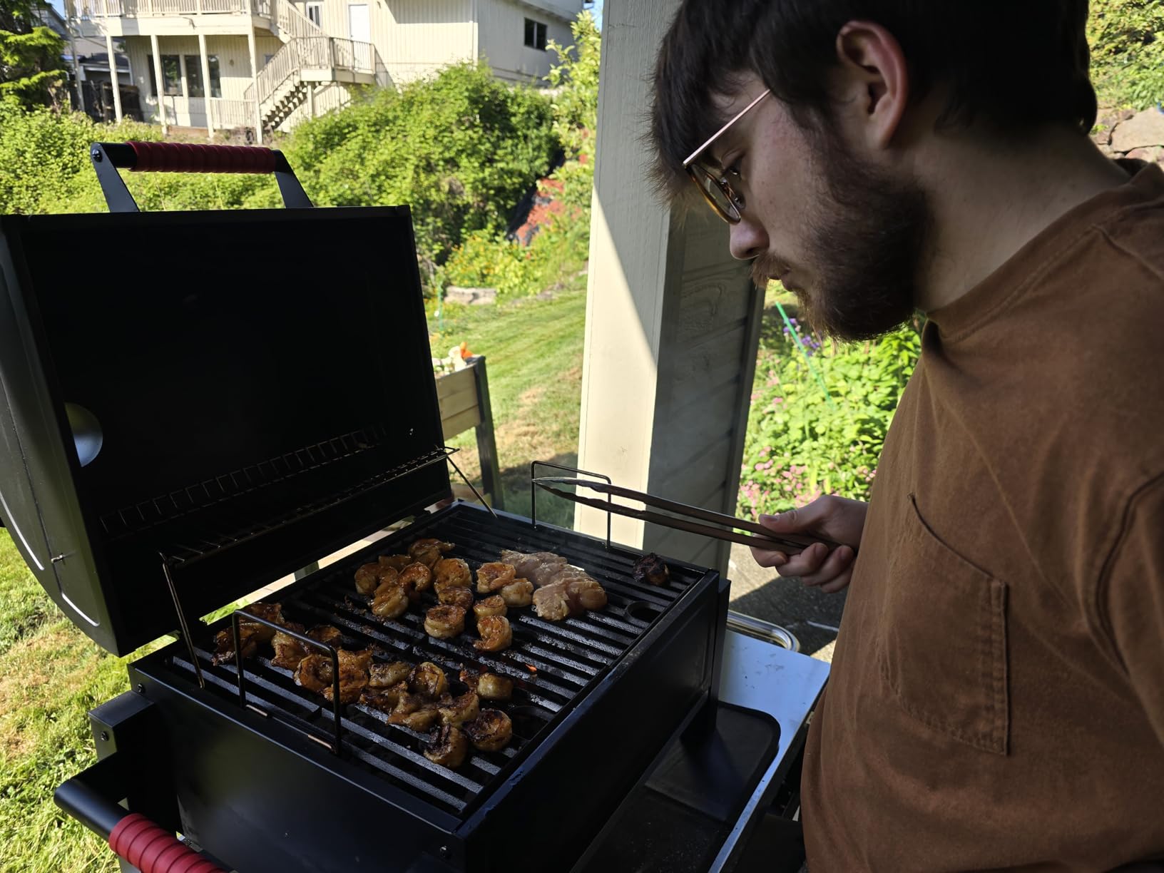 Feasto Heavy-Duty 30-Inch Charcoal Grill with Offset Smoker Grill, 831 Sq. In Cooking Space customer photo 1