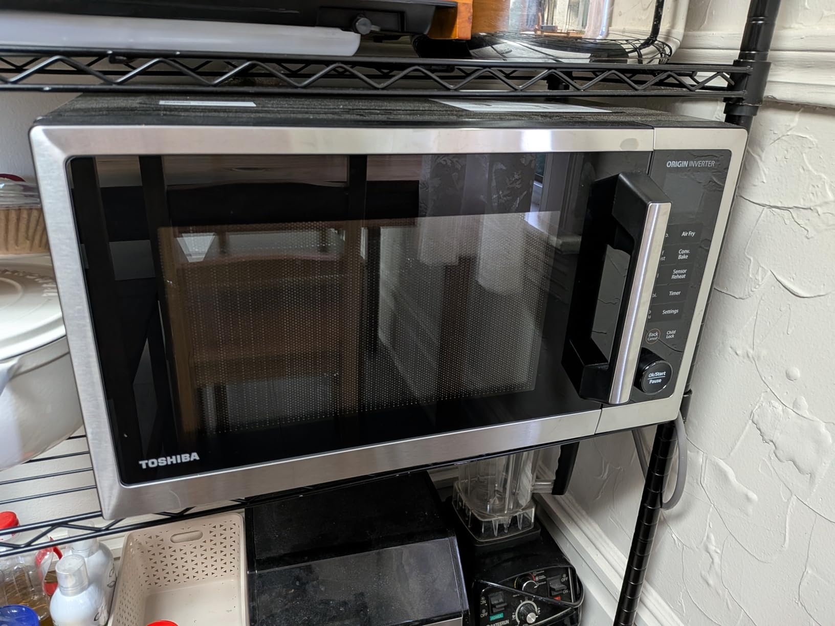 TOSHIBA OptiChef PRO MAX Air Fryer Combo Microwave Oven, 1.3 Cu.Ft, 1100W customer photo 1