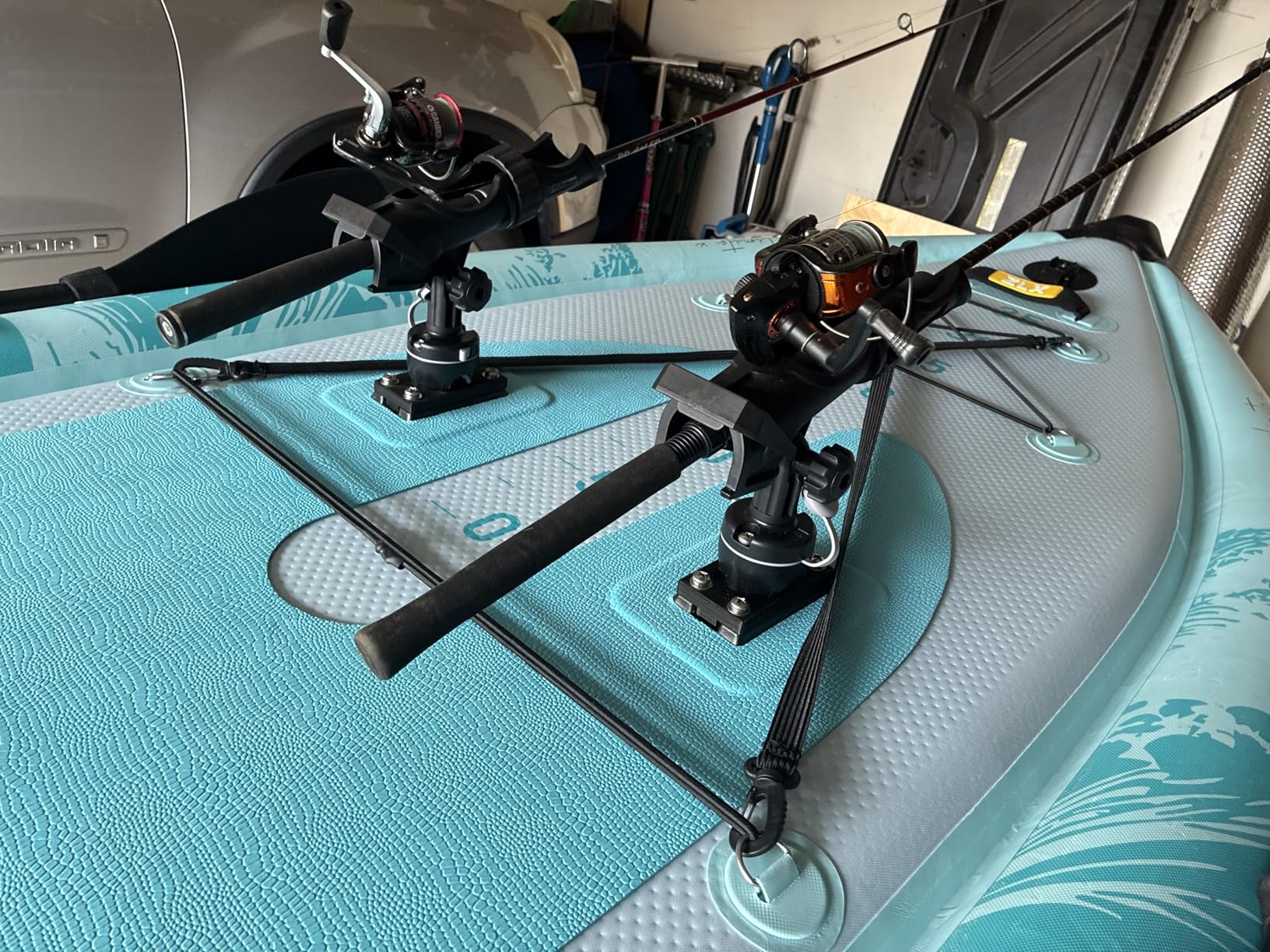 ZLX 11'6'' x 42'' Extra Wide Inflatable Fishing Paddle Board for Adults - Stable Non-Slip Deck Pad, Dual Reinforced Sides, 400lb Capacity SUP, Rod Mount, Camera Mount customer photo 2