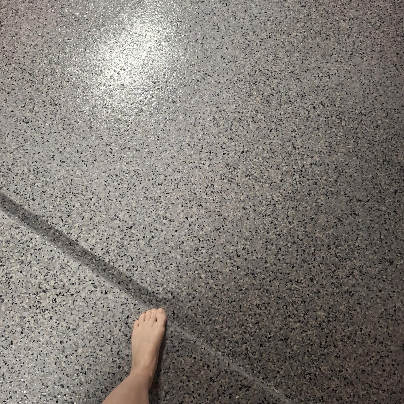 Gorilla Epoxy Garage Floor Coating (7 pc) Kit, 1-Car, Concrete Flooring, 100% Solids, Superior Adhesion, Incredibly Durable High Gloss Gray Finish, 275 sq. ft. Coverage customer photo 2