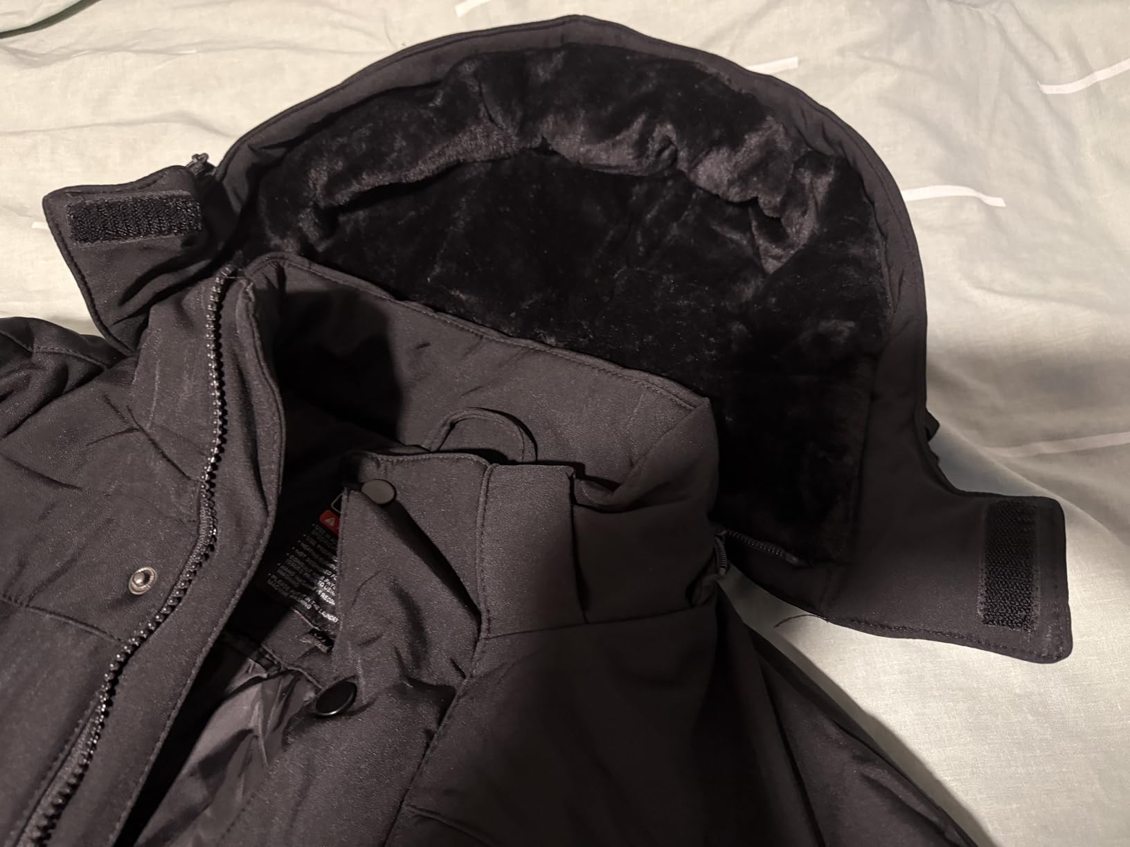 Heated Jacket for Men, Winter Windproof Electric Heating Coat with Detachable Hood customer photo 2