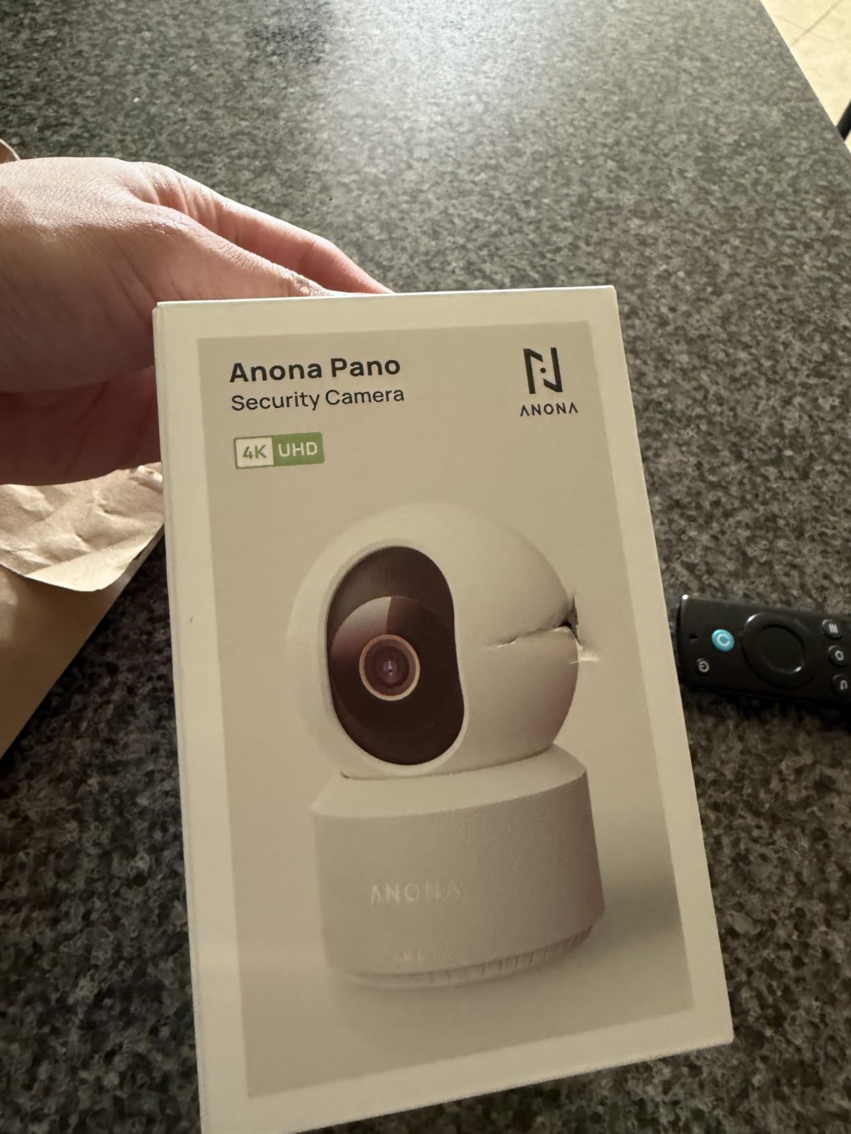 Anona Pano 4K UHD Indoor Camera, Pet/Dog/Baby Security Camera with Phone App, 360° Pan-Tilt, 2.4G/5G Dual-Band Wi-Fi 6, Auto-Tracking, Person/Pet/Baby Crying Detection, Privacy Mode, Two-Way Audio customer photo 2