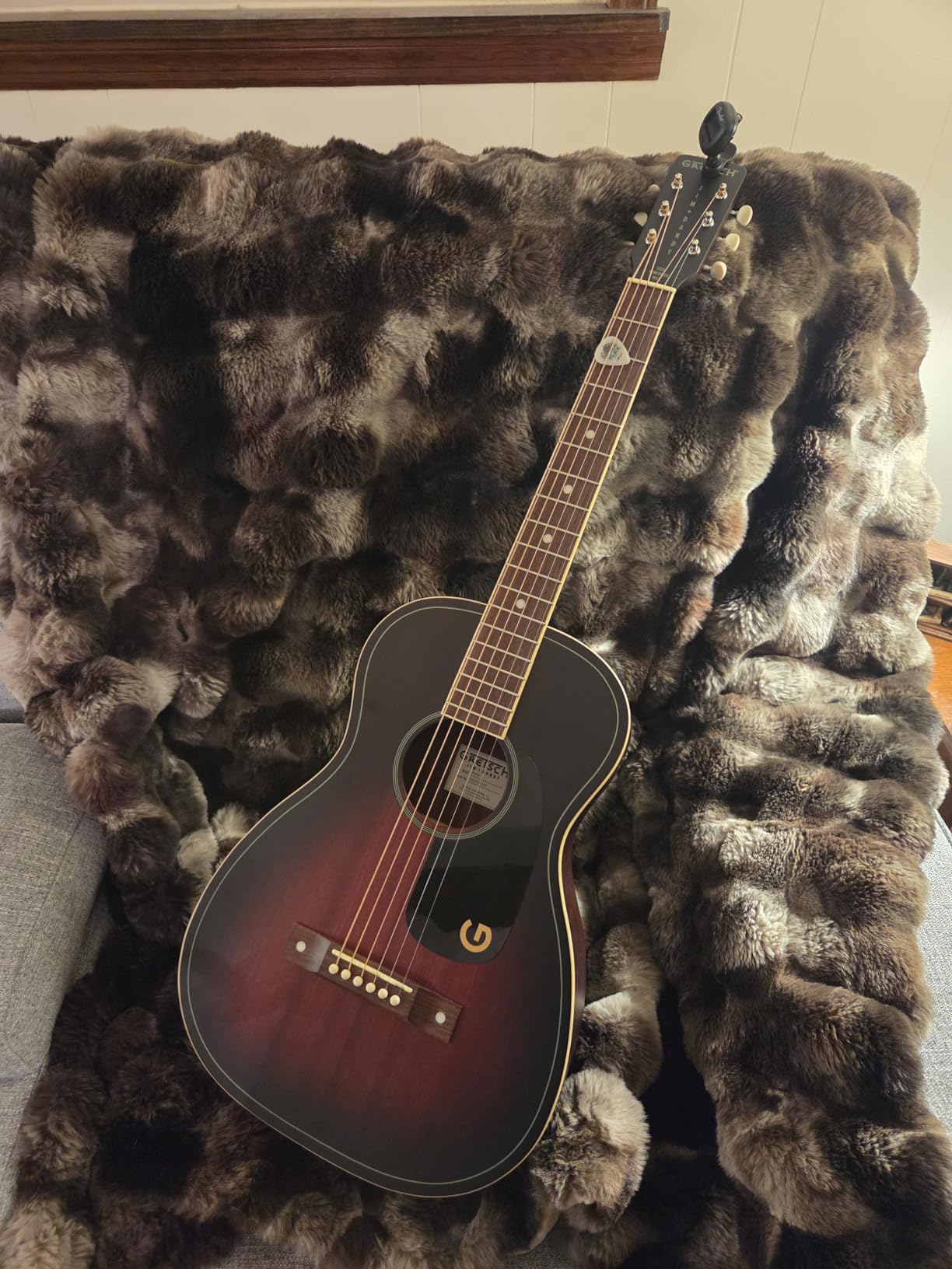 Gretsch Jim Dandy Parlor Acoustic Guitar - Deep Cherry Burst customer photo 1
