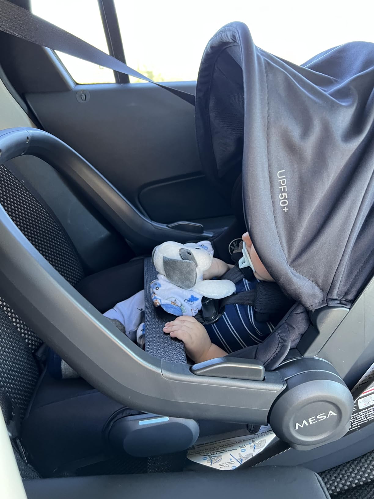 UPPAbaby Mesa V3 Infant Car Seat - Easy Installation + SmartSecure Technology - Attaches to Stroller | Base + Infant Insert Included - Greyson (Charcoal Melange) customer photo 1