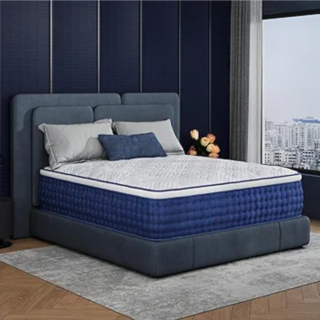 CH Charme House Queen Mattress, 14 Inch Hybrid Queen Size, Medium Feel Foam and Individual Pocket Springs, Fiberglass Free Bed Mattress, Extra Edge Support, Pressure Relief, CertiPUR-US customer photo 2