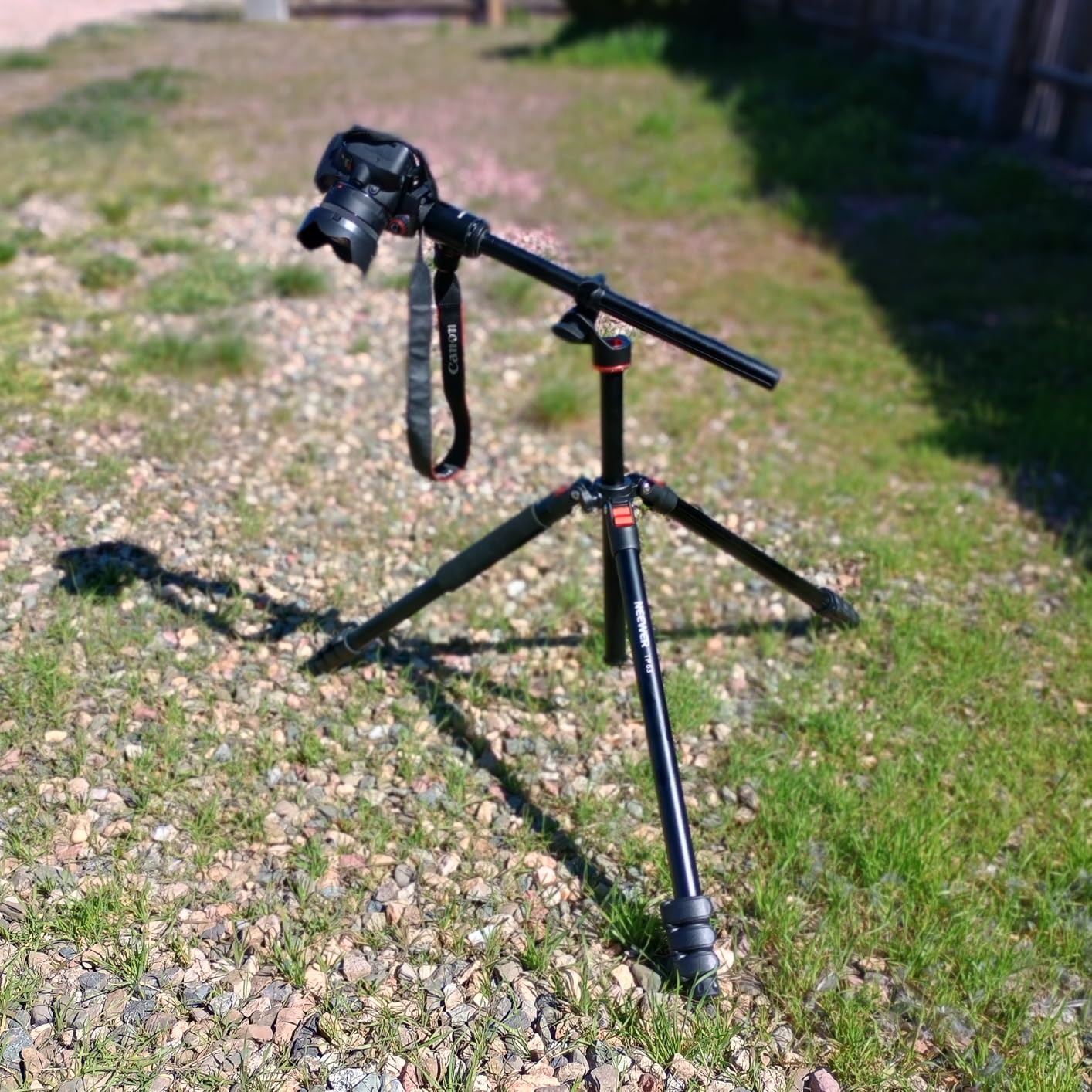 NEEWER 90 Inch Tall Overhead Horizontal Camera Tripod Monopod with Ball Head & Flexible Center Column, Metal DSLR Video Travel Stand, Arca Type QR Plate & Inverted Legs, Max Load 10 kg / 22 lbs, TP63 customer photo 2