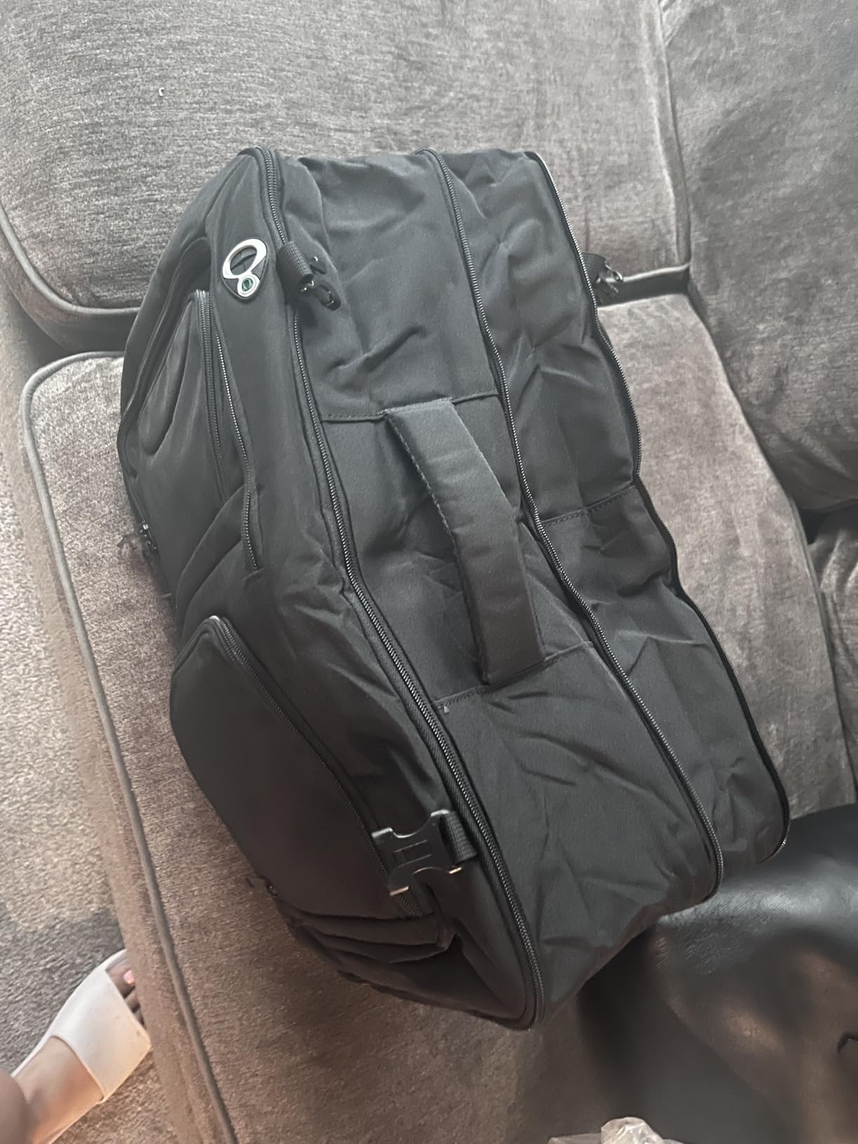Travel Backpack, Expandable Carry on Backpack for Men, TSA 17.3 inch Laptop Bag Flight Approved, Lightweight Business Luggage Bag, Travel Gifts for Men Women, Black customer photo 1