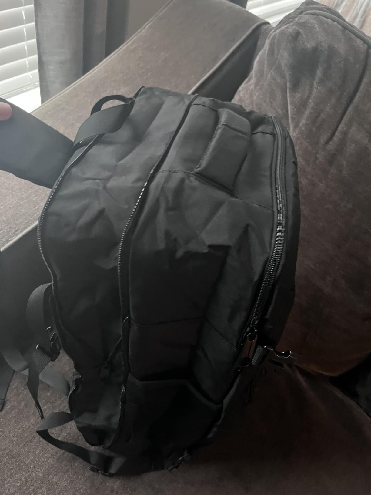 Travel Backpack, Expandable Carry on Backpack for Men, TSA 17.3 inch Laptop Bag Flight Approved, Lightweight Business Luggage Bag, Travel Gifts for Men Women, Black customer photo 2
